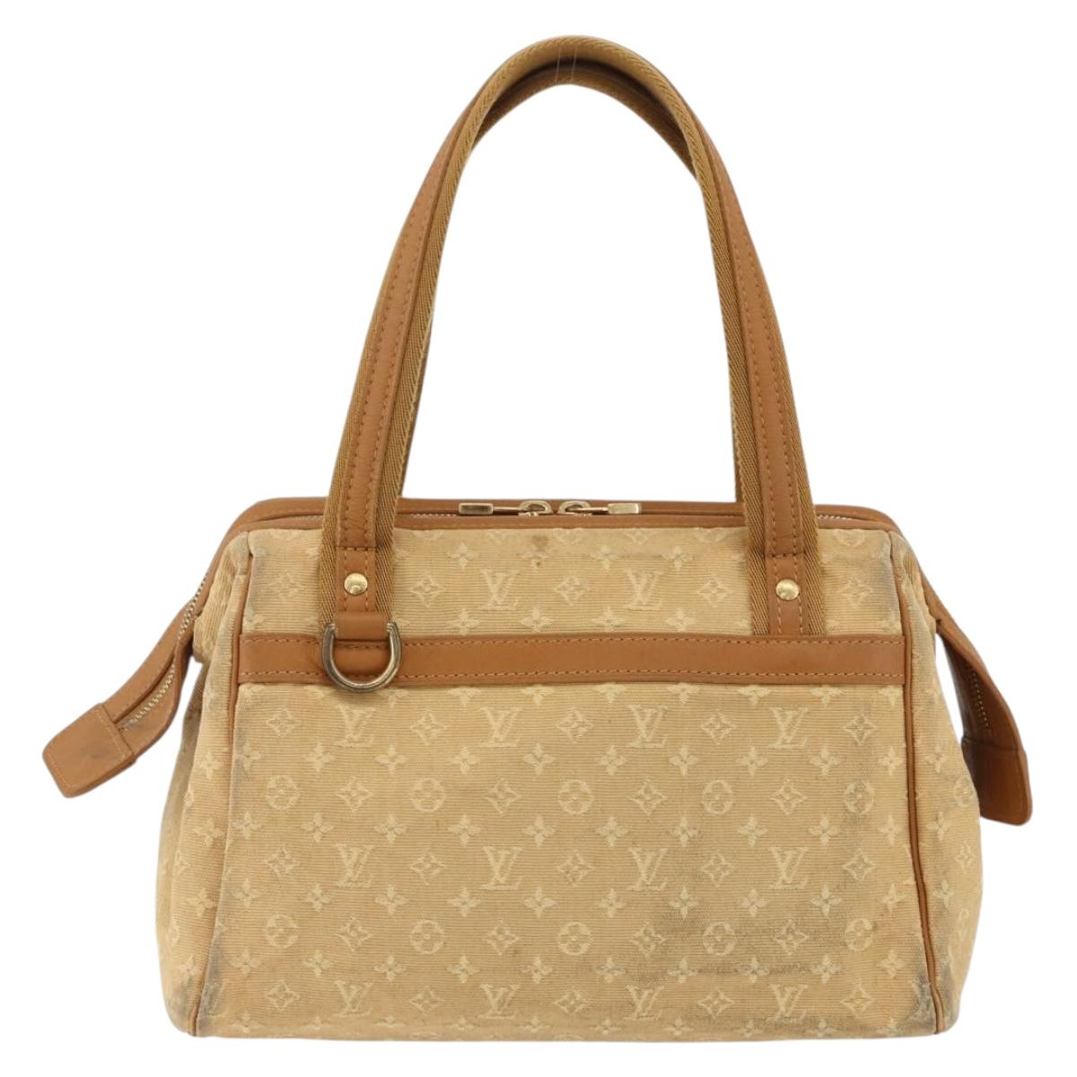 LOUIS VUITTON Monogram Mini Josephine PM Hand Bag Beige M92416 LV Auth BA11224