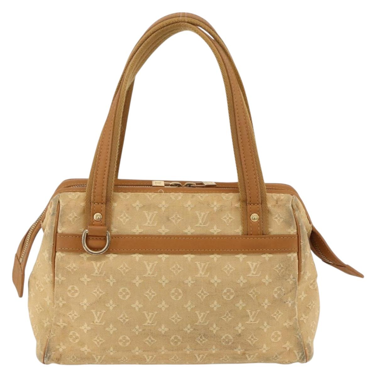 LOUIS VUITTON Monogram Mini Josephine PM Hand Bag Beige M92416 LV Auth BA11224