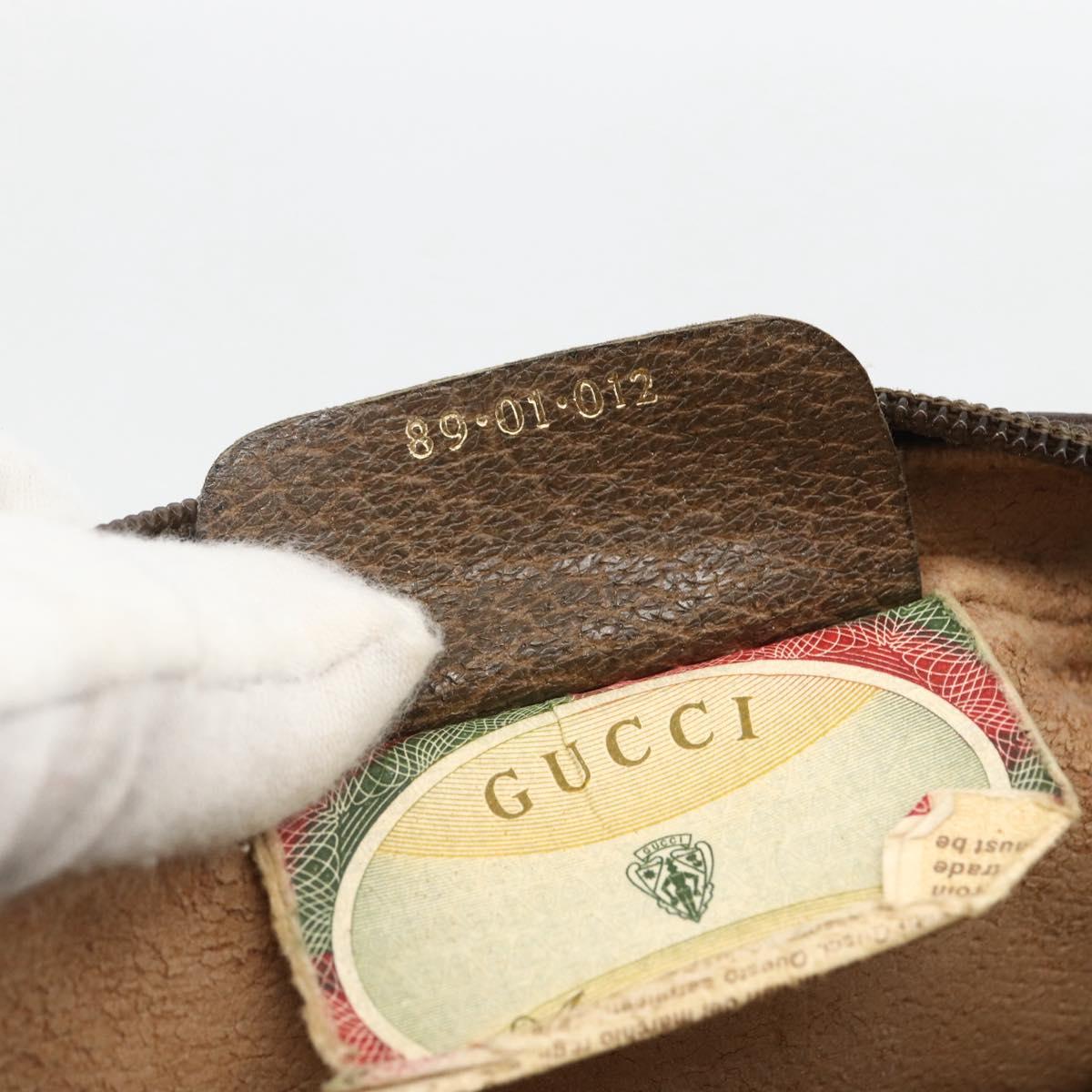 GUCCI GG Supreme Web Sherry Line Clutch Bag PVC Beige 89 01 012 Auth BA11226