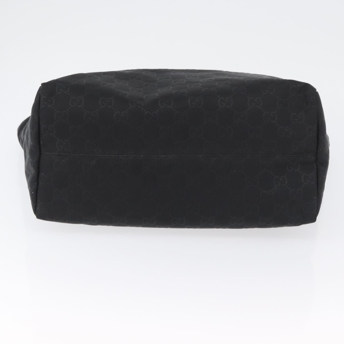 GUCCI GG Canvas Tote Bag Nylon Black 282439 Auth BA11230