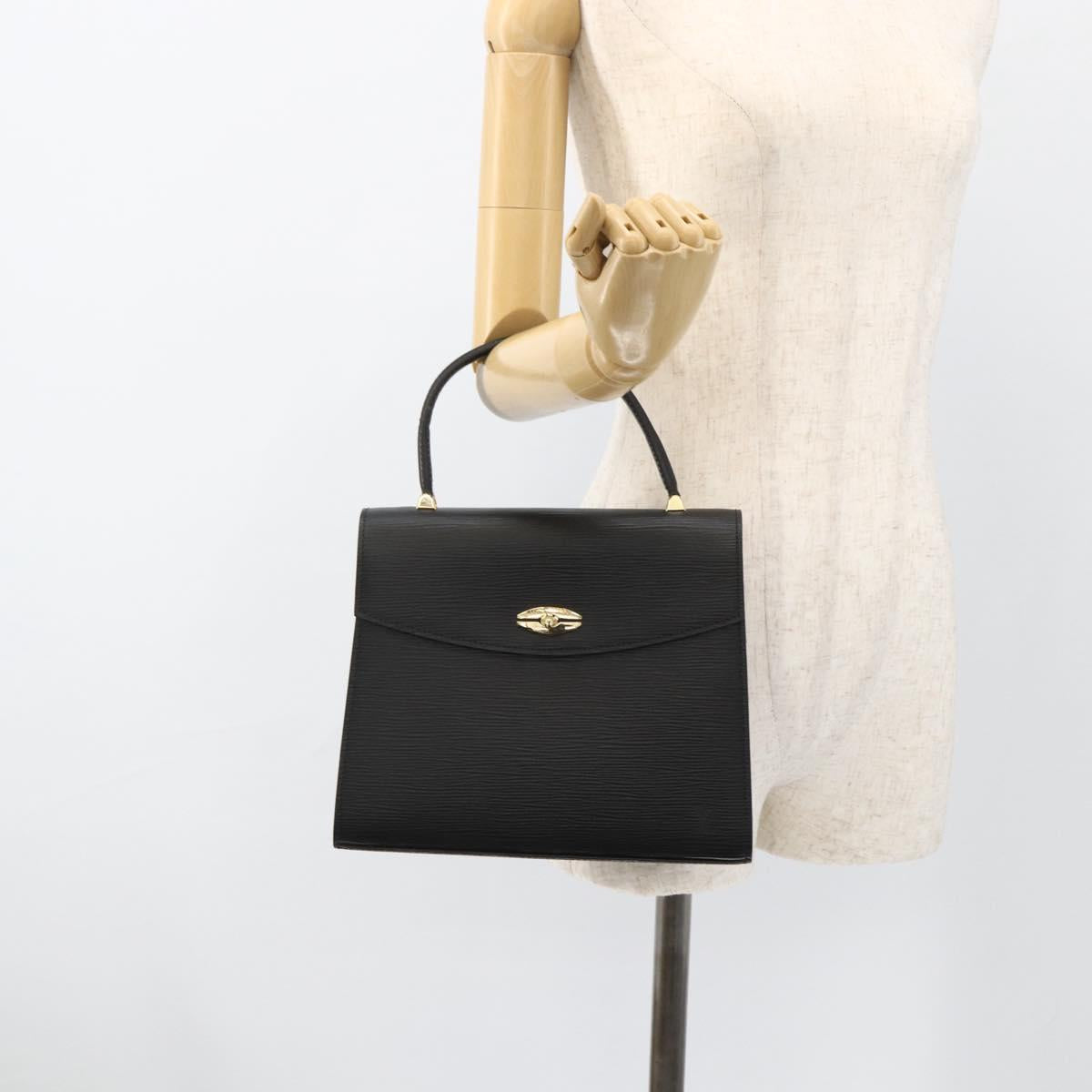 LOUIS VUITTON Epi Malesherbes Hand Bag Black M52372 LV Auth BA11235