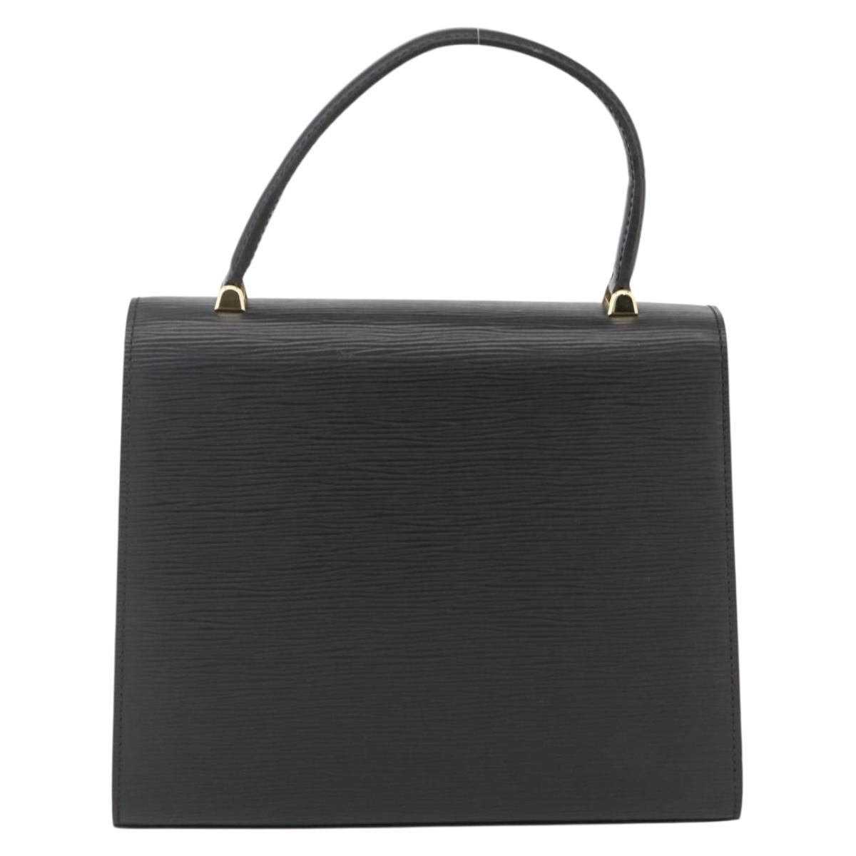 LOUIS VUITTON Epi Malesherbes Hand Bag Black M52372 LV Auth BA11235