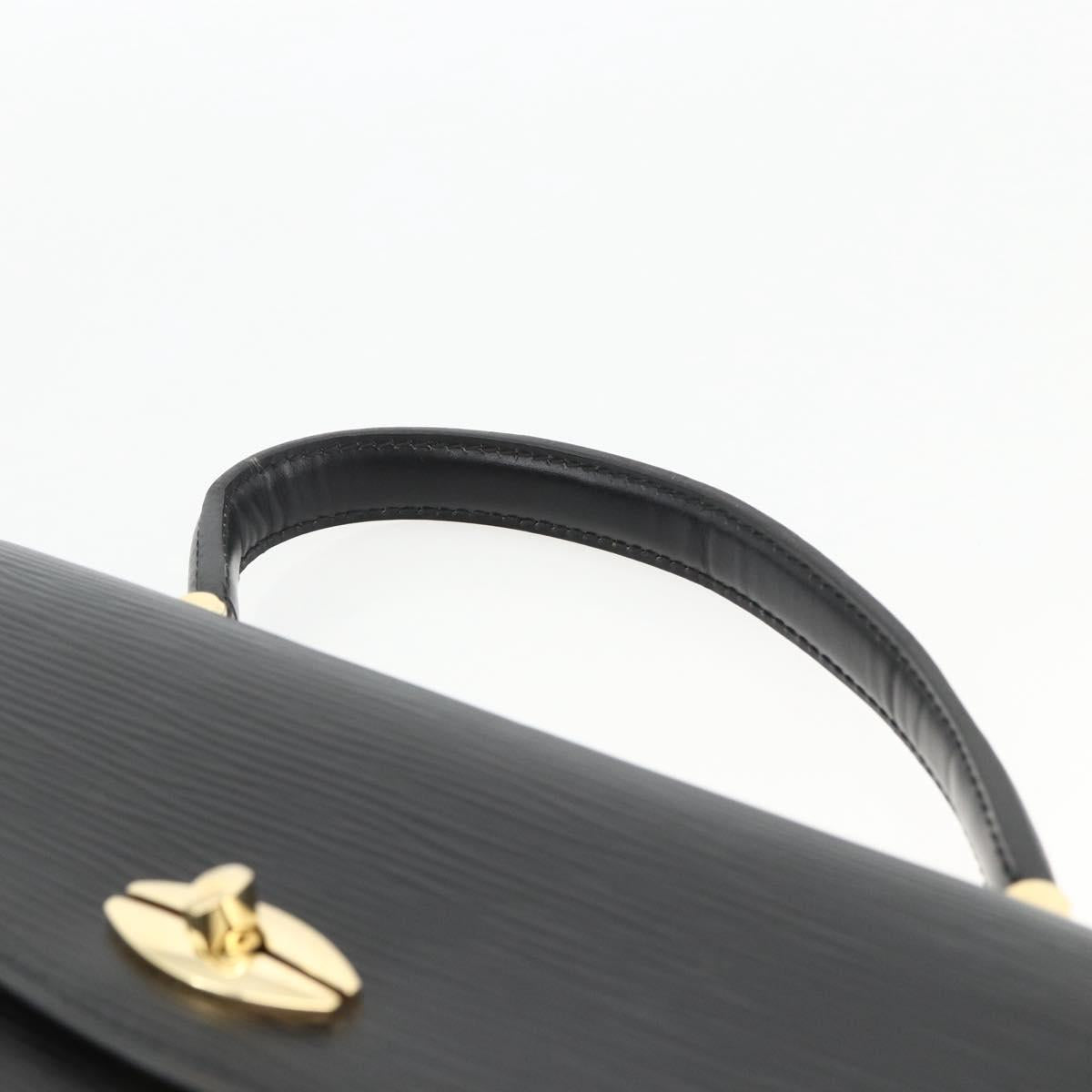 LOUIS VUITTON Epi Malesherbes Hand Bag Black M52372 LV Auth BA11235