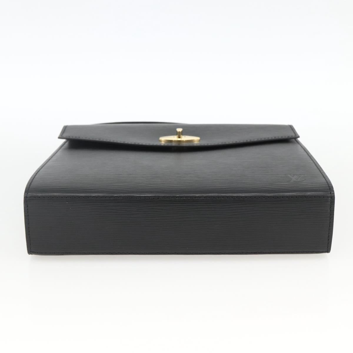 LOUIS VUITTON Epi Malesherbes Hand Bag Black M52372 LV Auth BA11235