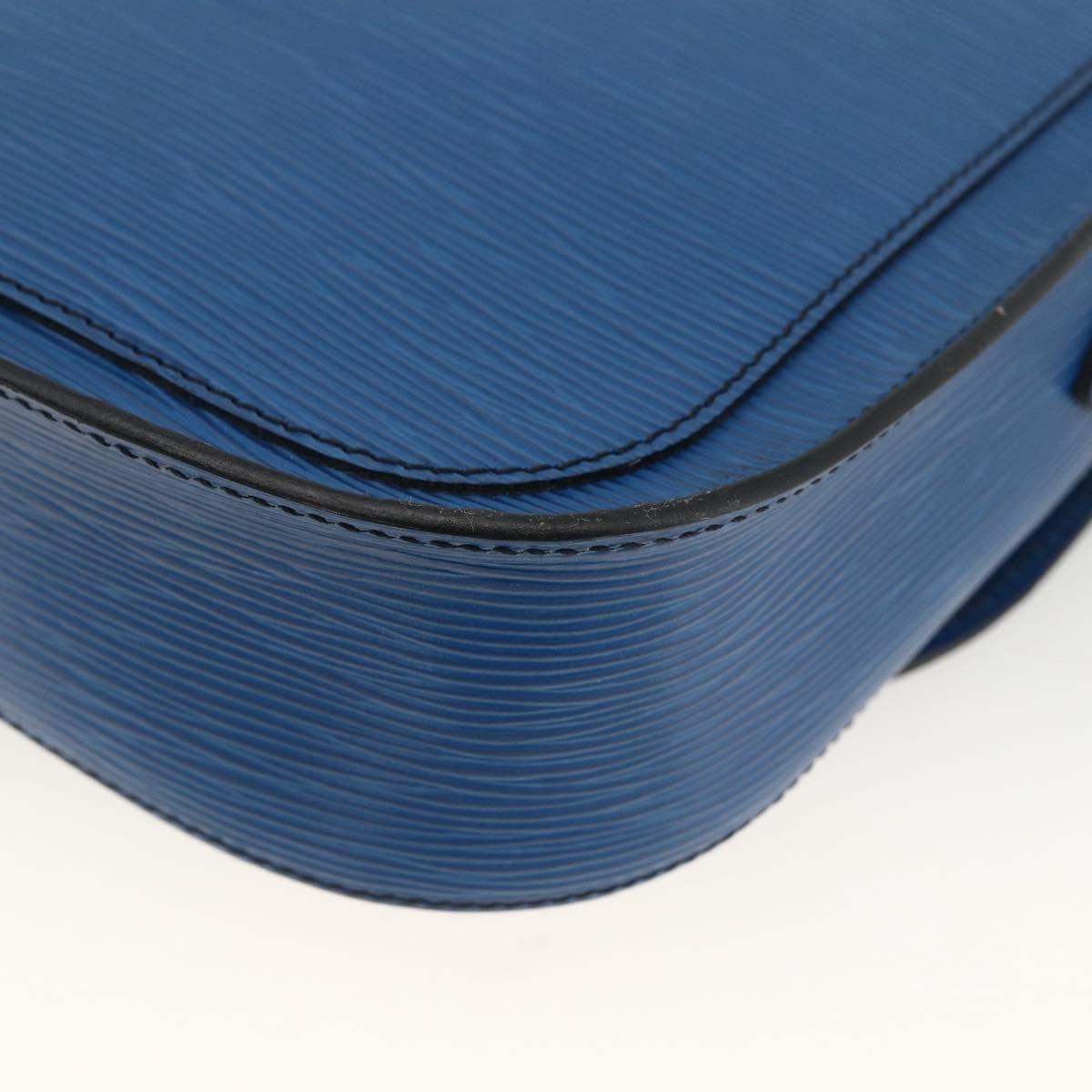 LOUIS VUITTON Epi Saint Cloud GM Shoulder Bag Toledo Blue M52195 LV Auth BA11245