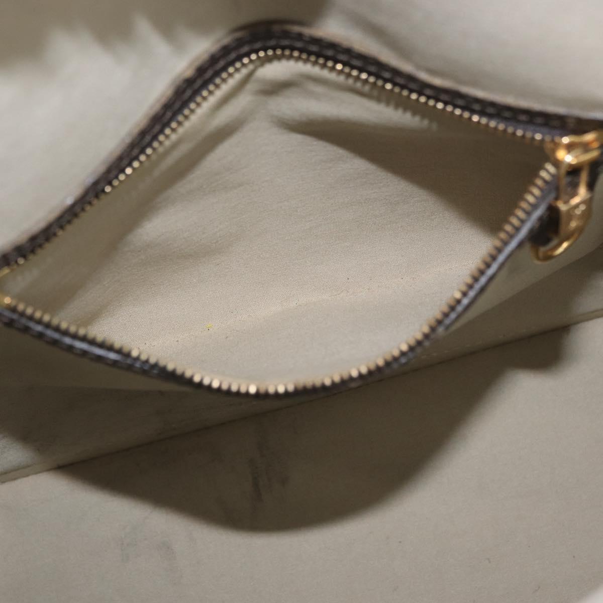 LOUIS VUITTON Monogram Mini Alma Haut Hand Bag Khaki M92203 LV Auth BA11248