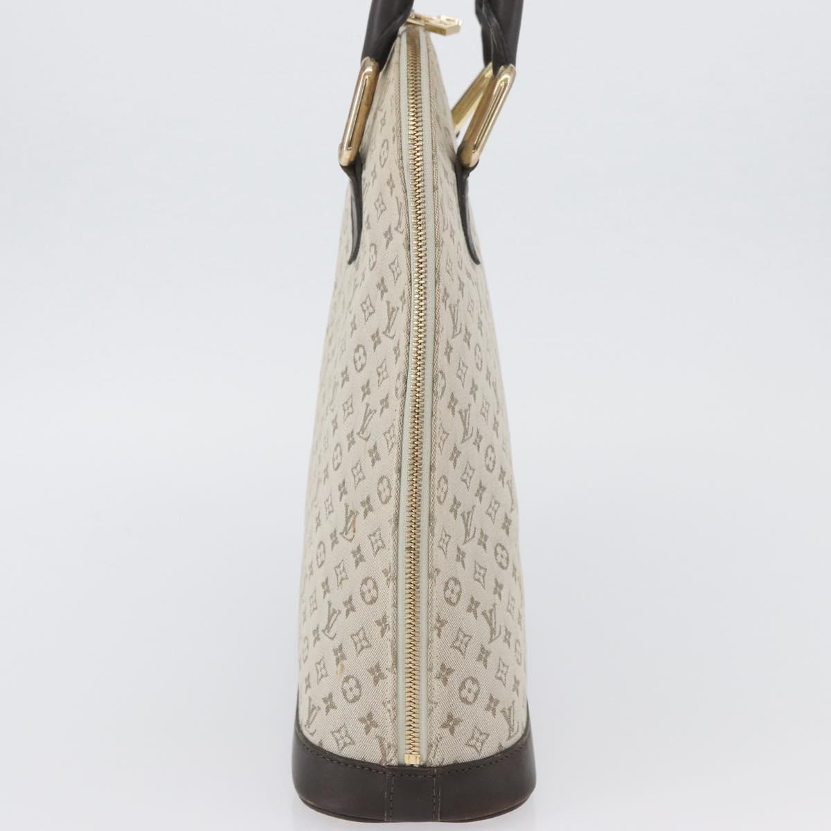 LOUIS VUITTON Monogram Mini Alma Haut Hand Bag Khaki M92203 LV Auth BA11248