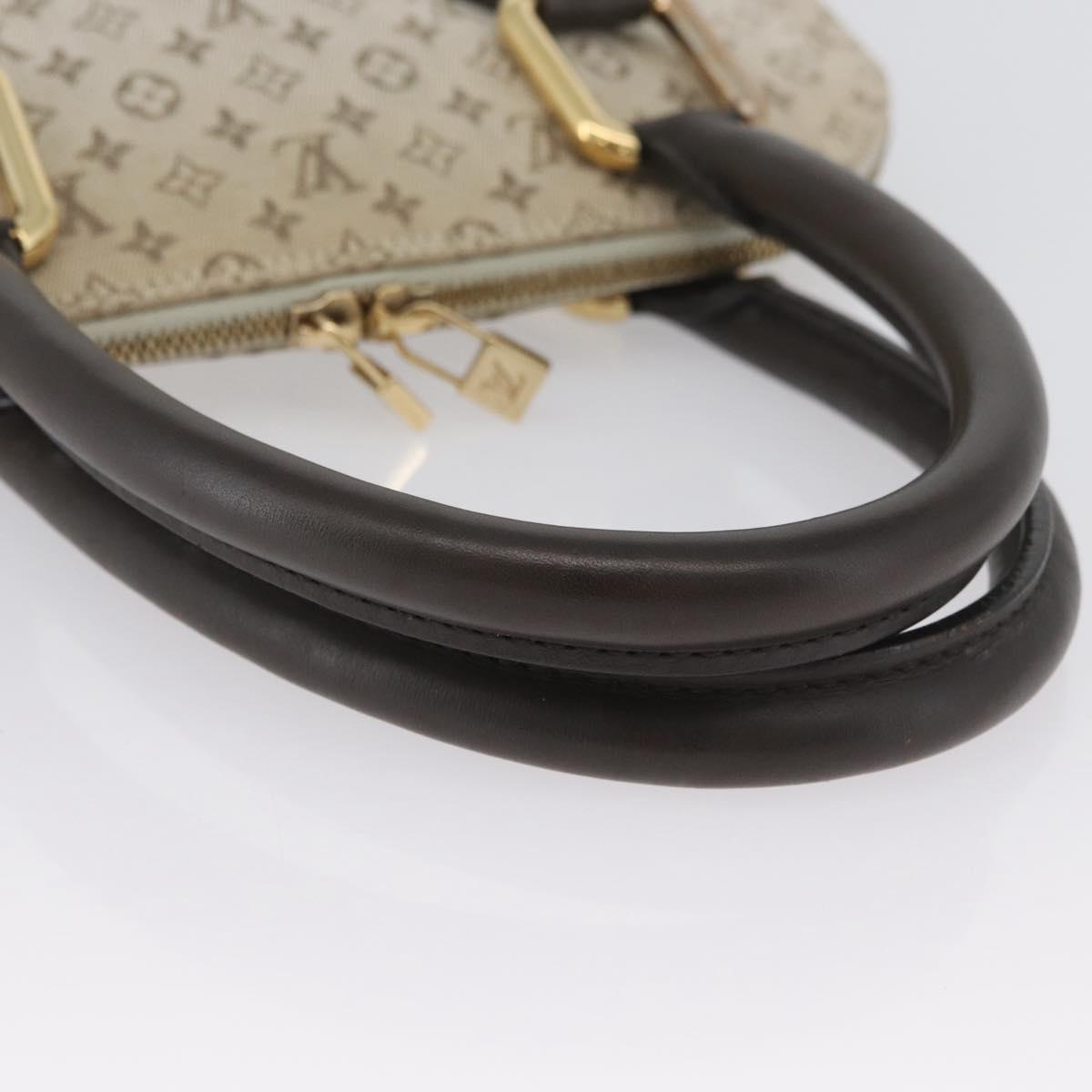 LOUIS VUITTON Monogram Mini Alma Haut Hand Bag Khaki M92203 LV Auth BA11248