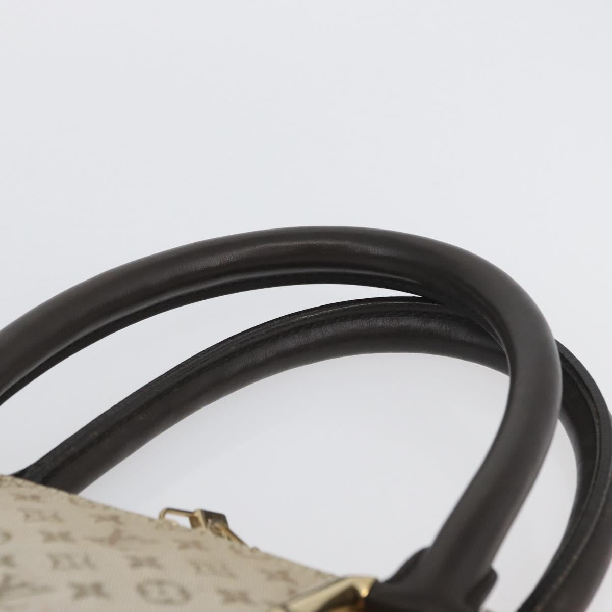 LOUIS VUITTON Monogram Mini Alma Haut Hand Bag Khaki M92203 LV Auth BA11248