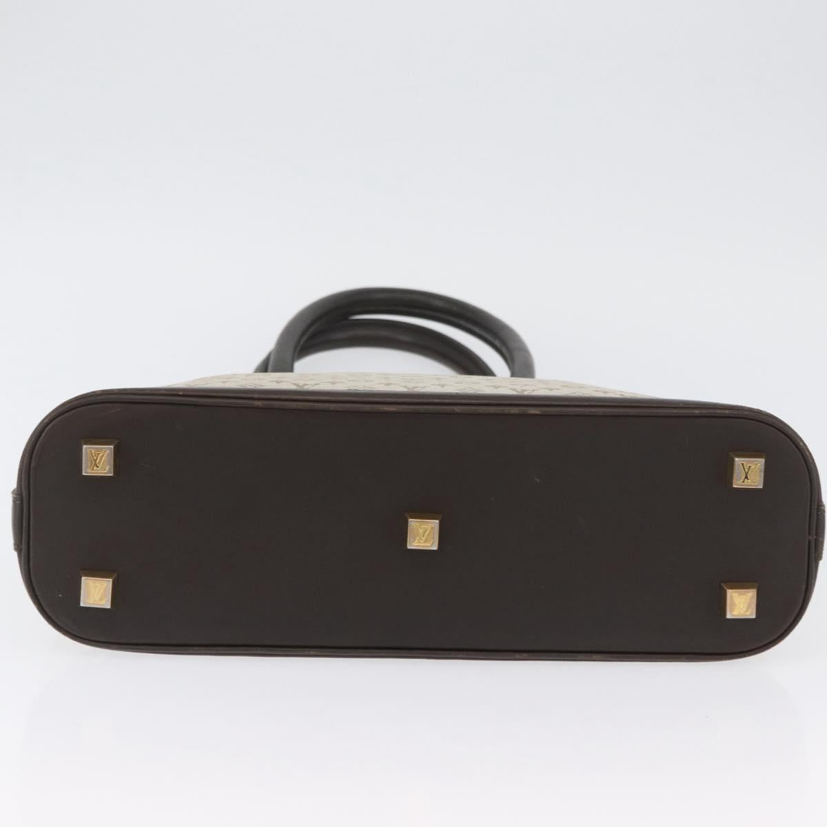 LOUIS VUITTON Monogram Mini Alma Haut Hand Bag Khaki M92203 LV Auth BA11248