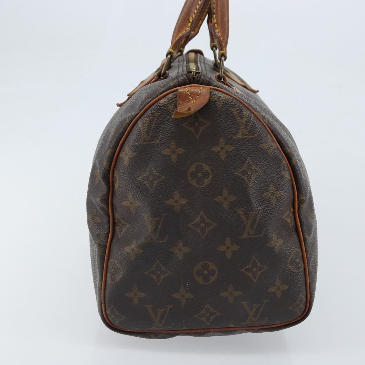 LOUIS VUITTON Monogram Speedy 30 Hand Bag M41526 LV Auth BA11257