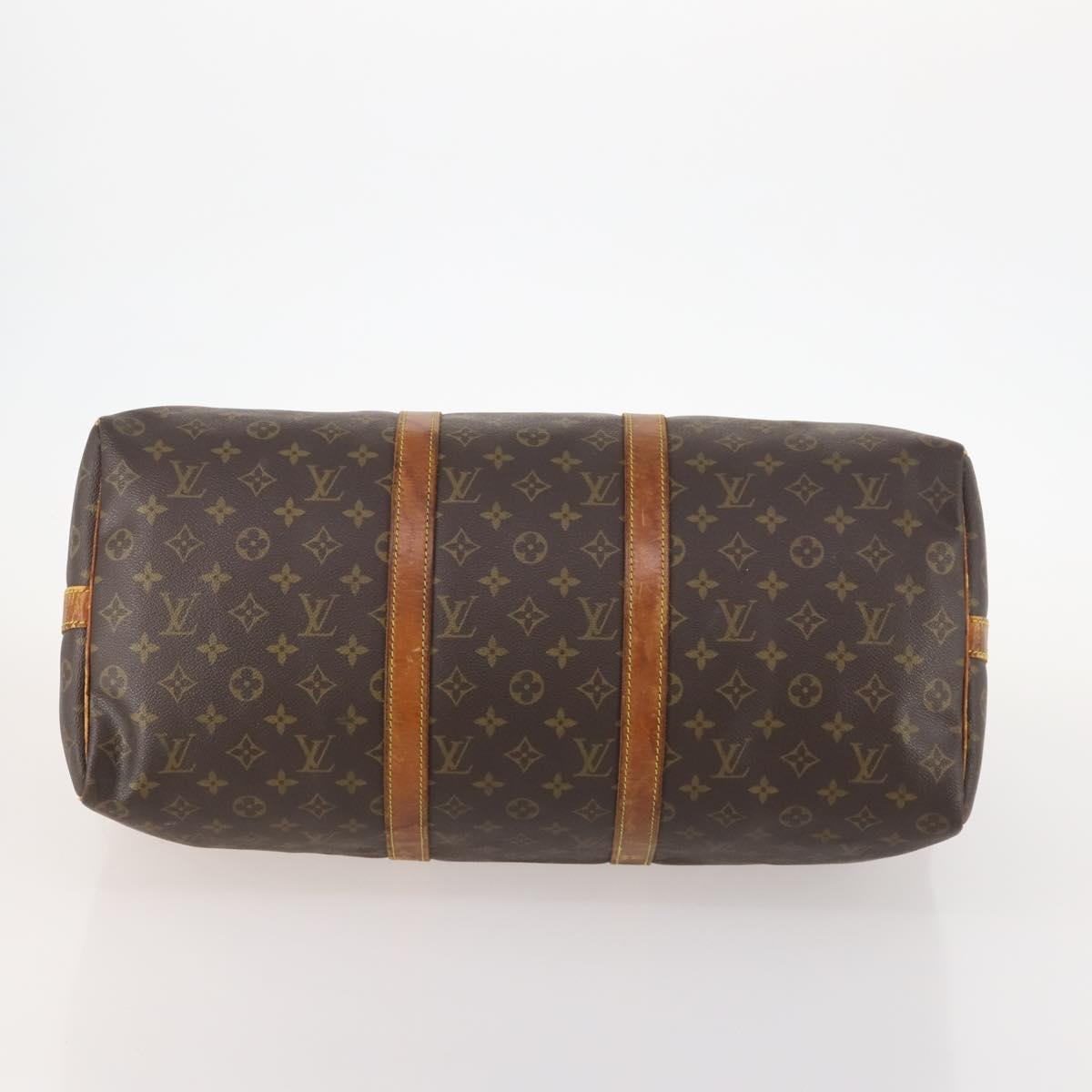 LOUIS VUITTON Monogram Keepall Bandouliere 50 Boston Bag M41416 LV Auth BA11258