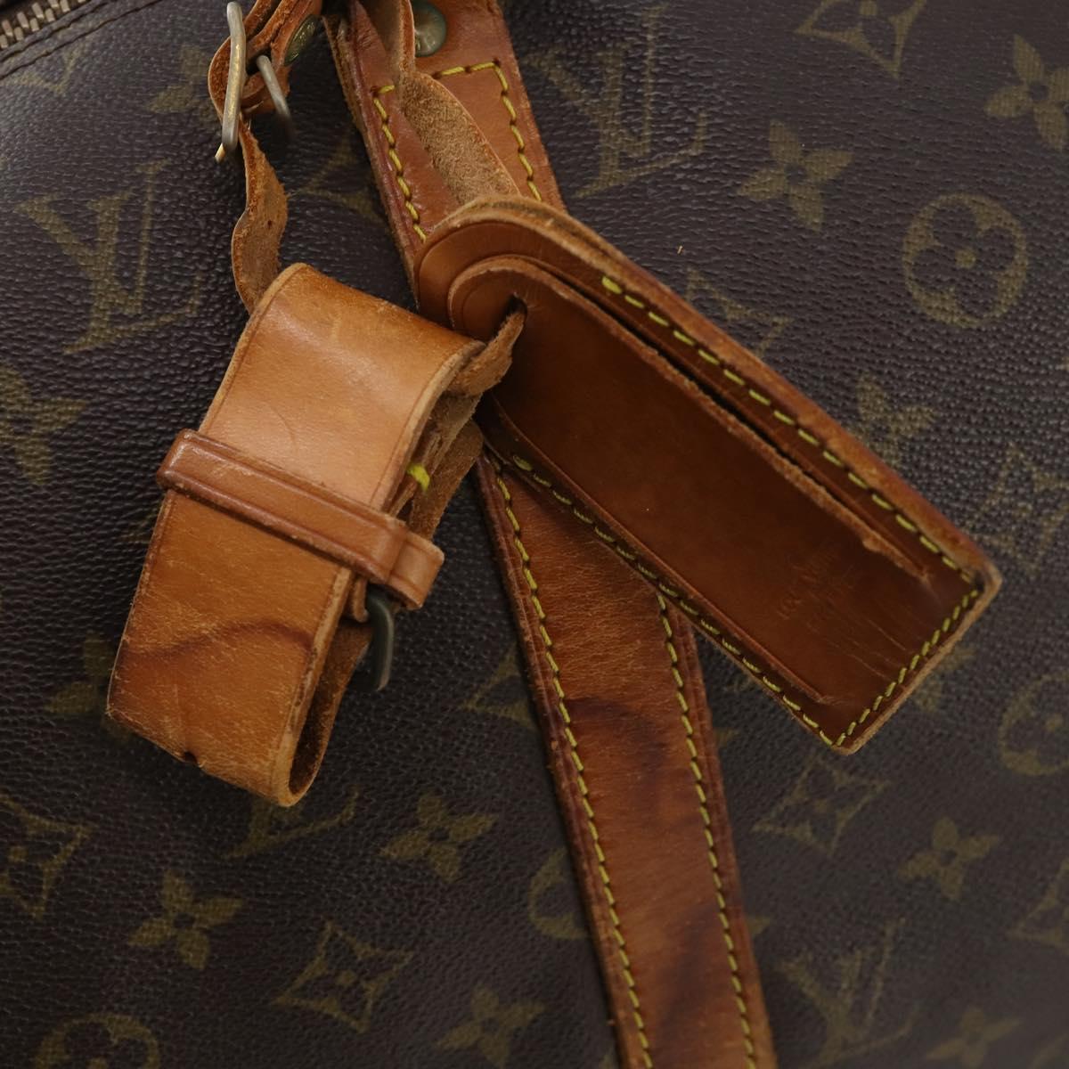 LOUIS VUITTON Monogram Keepall Bandouliere 50 Boston Bag M41416 LV Auth BA11258