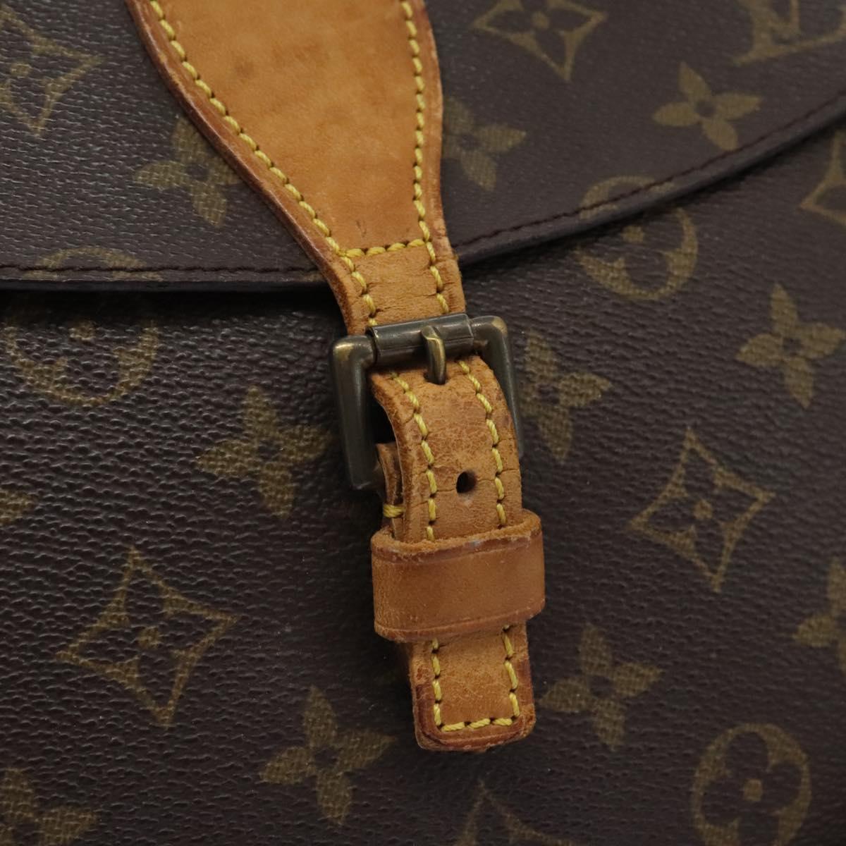 LOUIS VUITTON Monogram Jeune Fille MM Shoulder Bag M51226 LV Auth BA1126