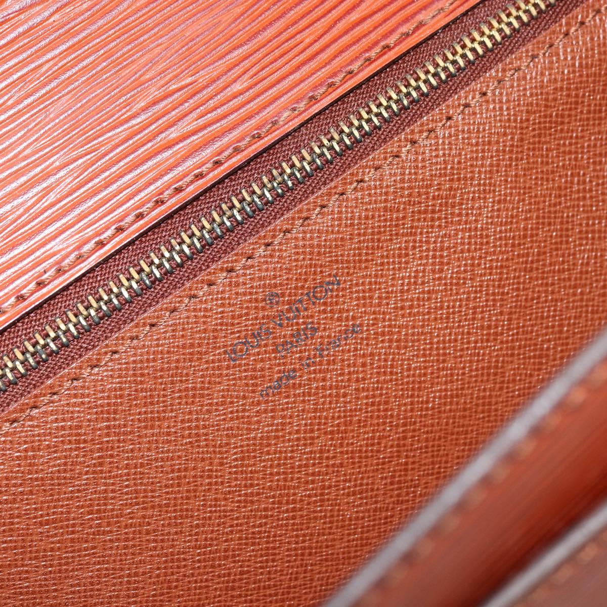LOUIS VUITTON Epi Monceau 28 Hand Bag Brown M52123 LV Auth BA11286