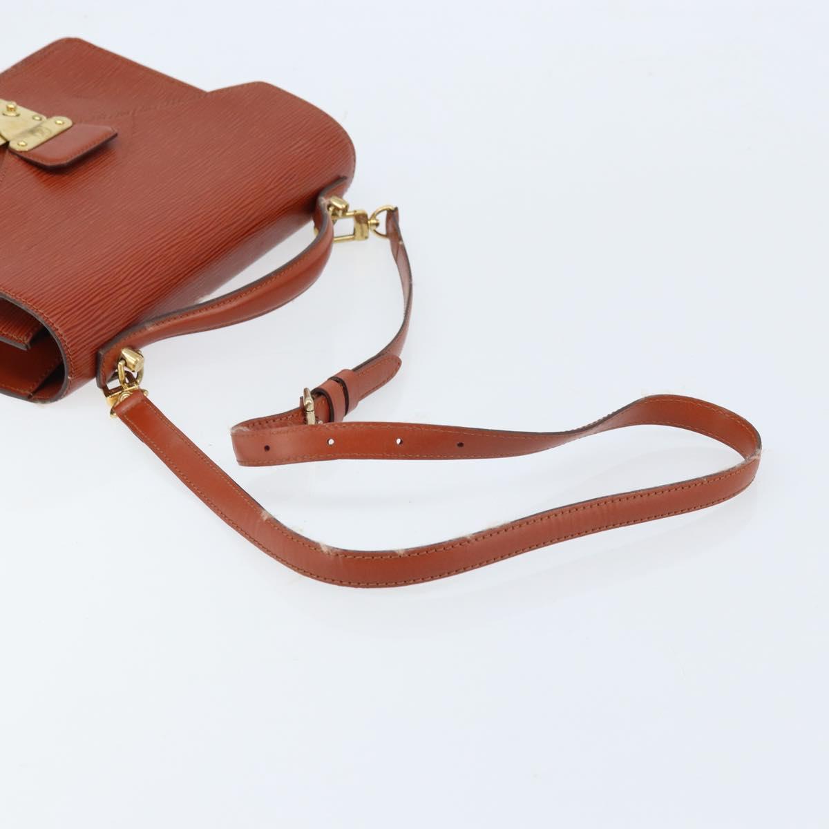 LOUIS VUITTON Epi Monceau 28 Hand Bag Brown M52123 LV Auth BA11286