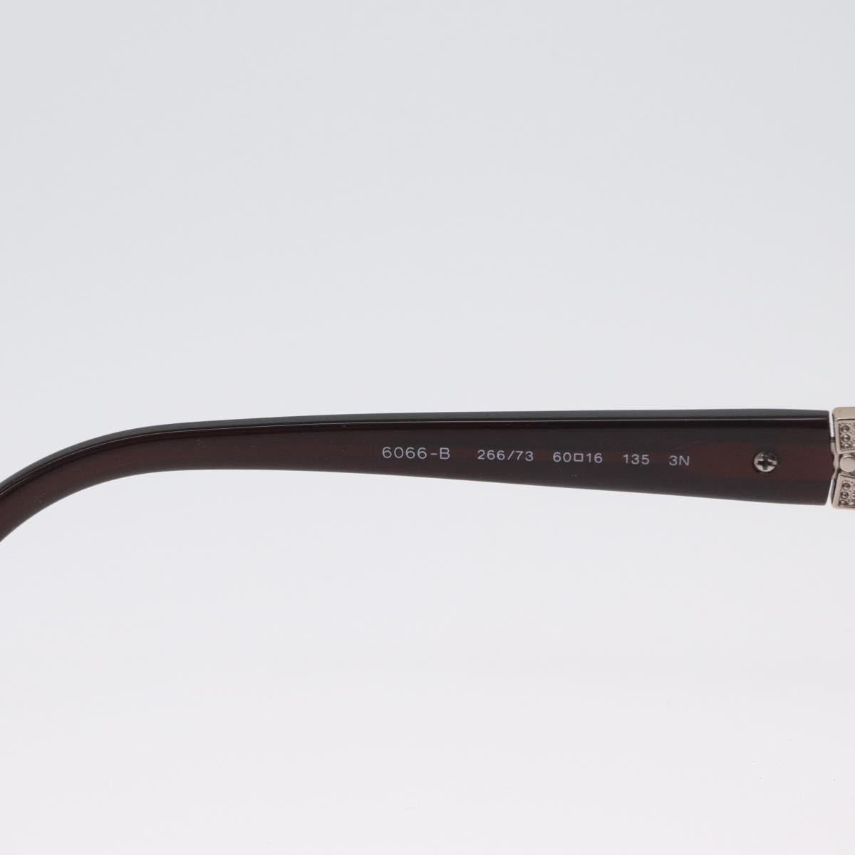 BVLGARI Sunglasses metal Brown 6066-B Auth BA11295V