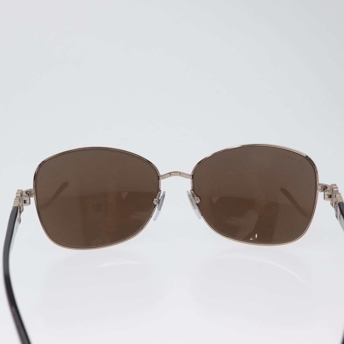 BVLGARI Sunglasses metal Brown 6066-B Auth BA11295V