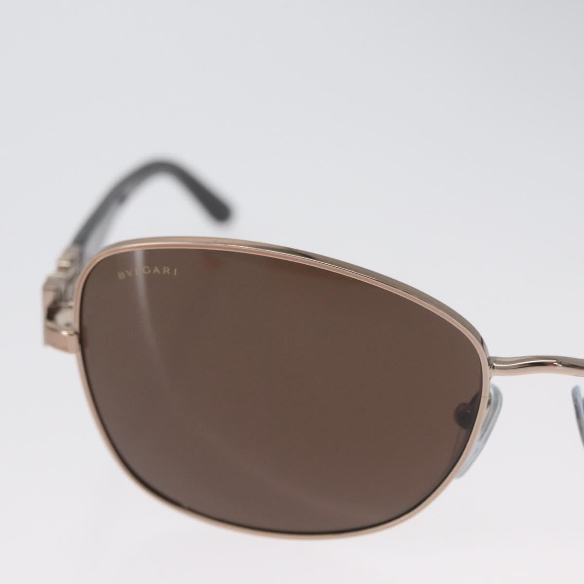 BVLGARI Sunglasses metal Brown 6066-B Auth BA11295V