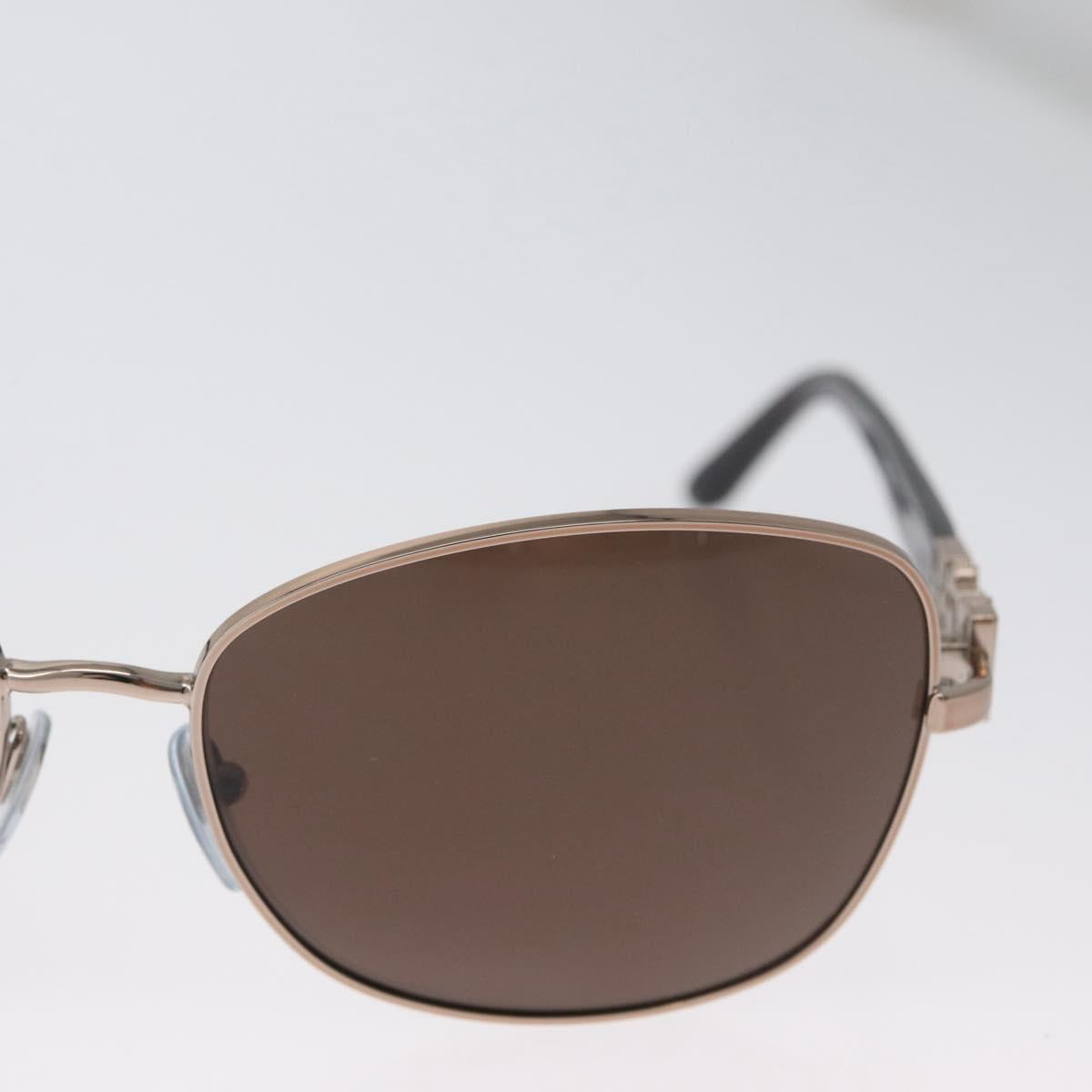 BVLGARI Sunglasses metal Brown 6066-B Auth BA11295V