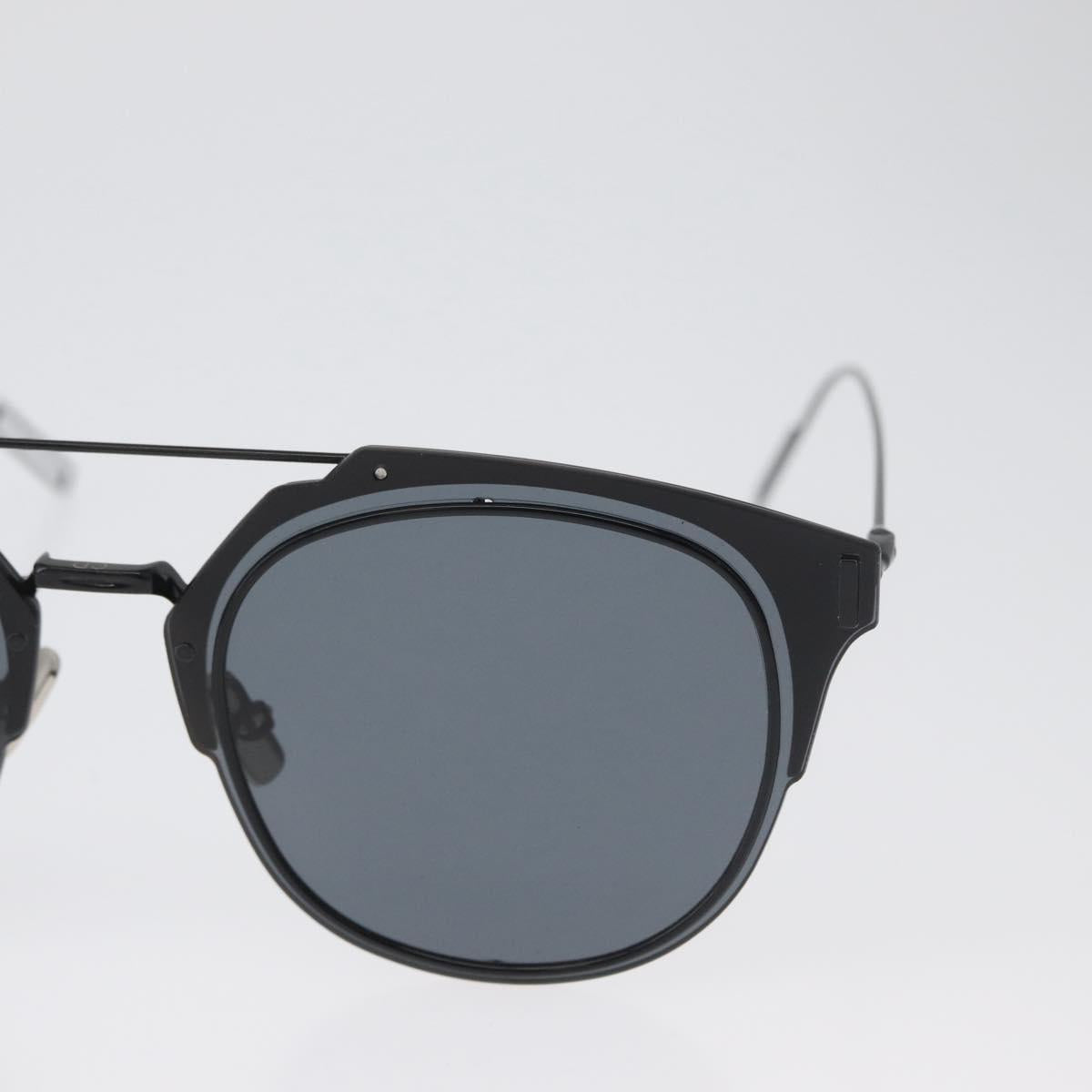 Christian Dior Sunglasses metal Black Auth BA11297