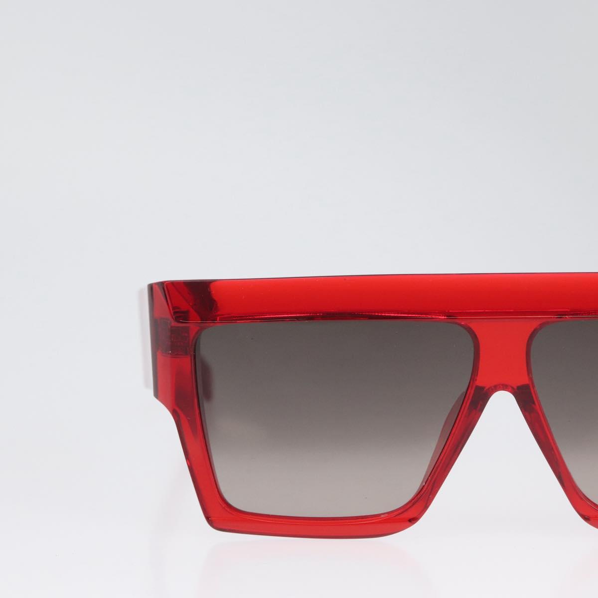 CELINE Sunglasses plastic Red Auth BA11298