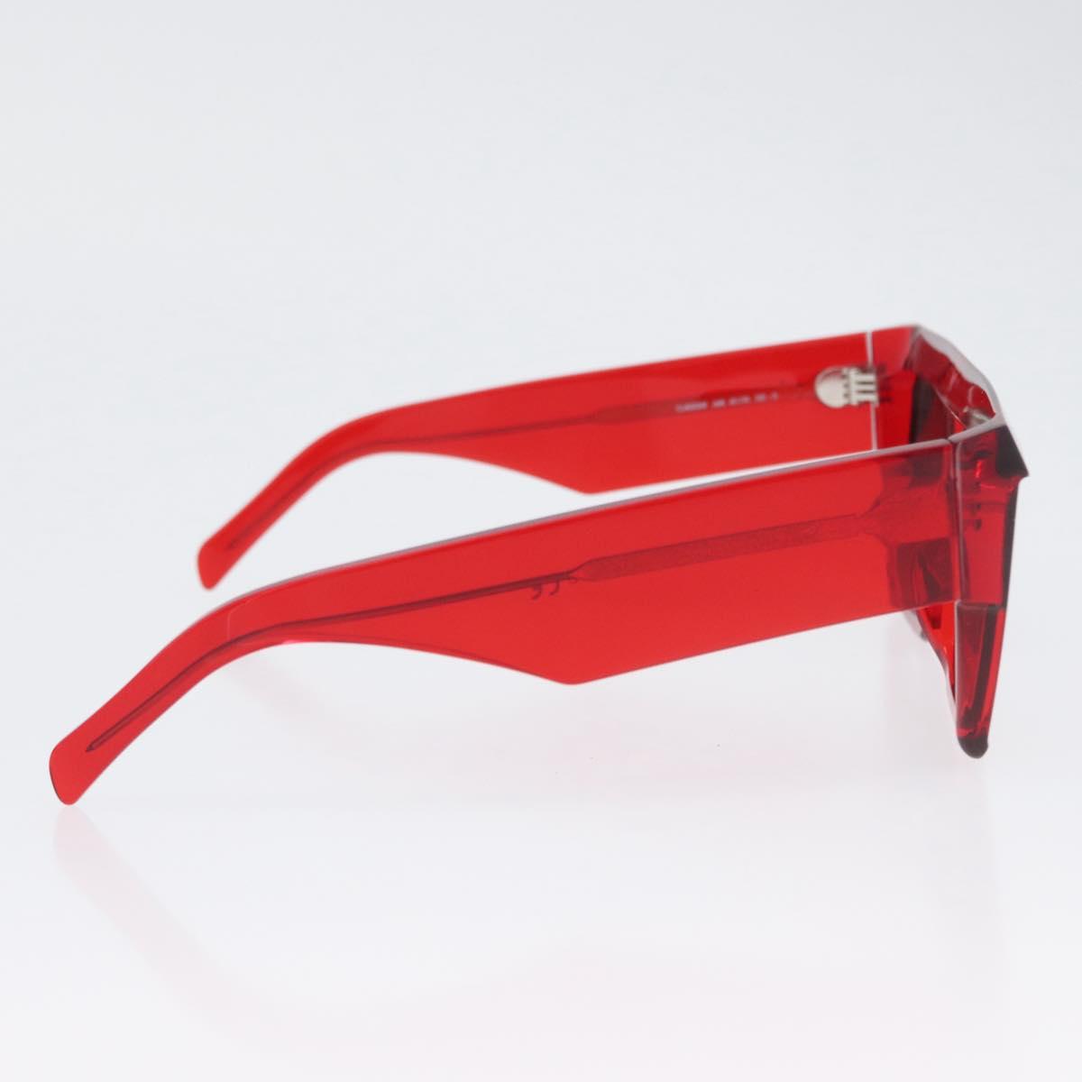 CELINE Sunglasses plastic Red Auth BA11298