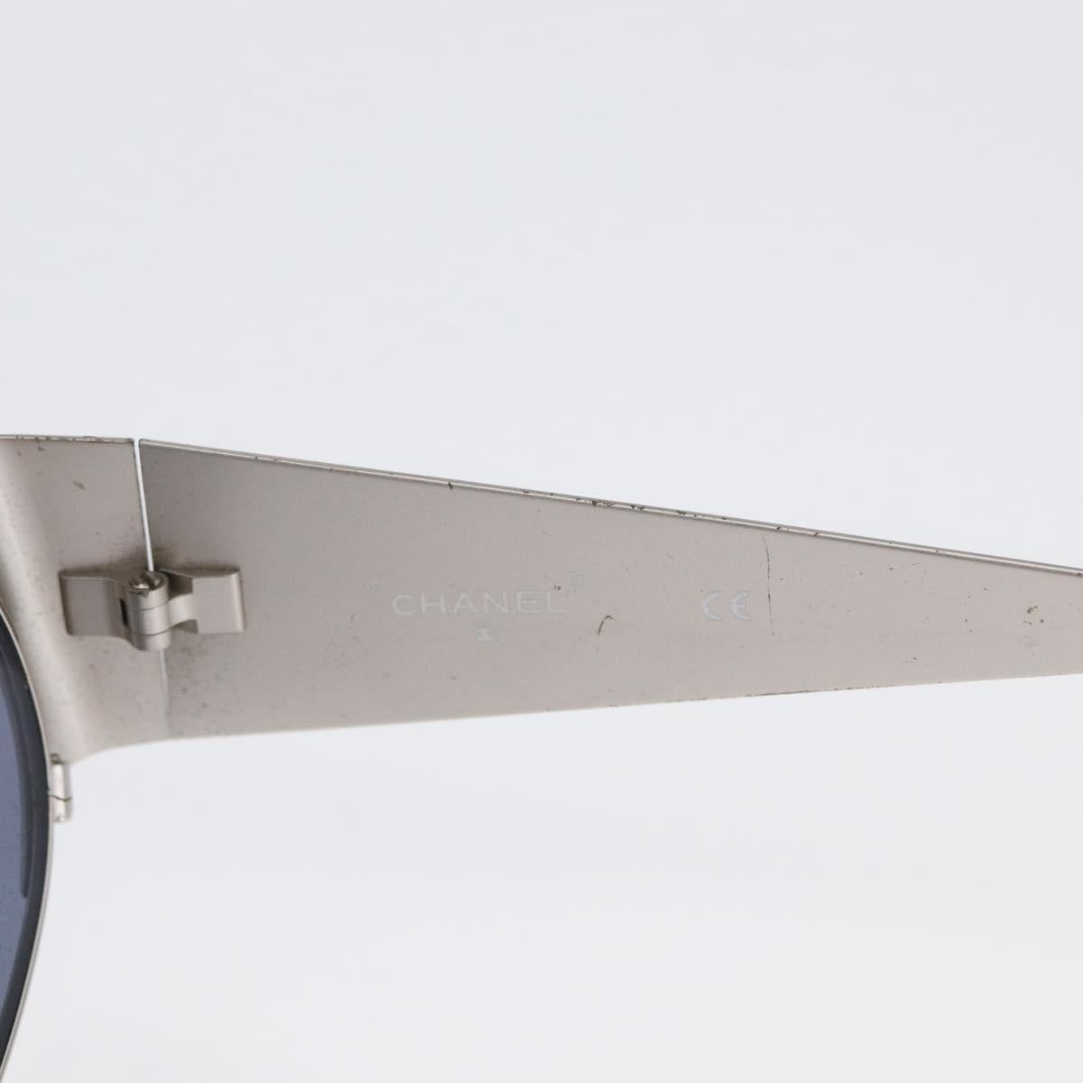 CHANEL Sunglasses metal Silver 06926 45002 CC Auth BA11300