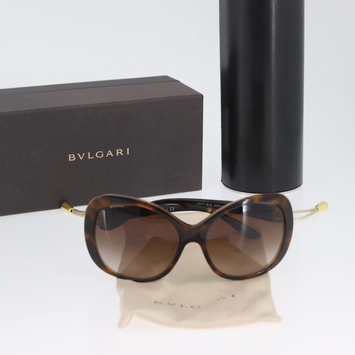 BVLGARI Sunglasses plastic Brown 8171-B-F Auth BA11303