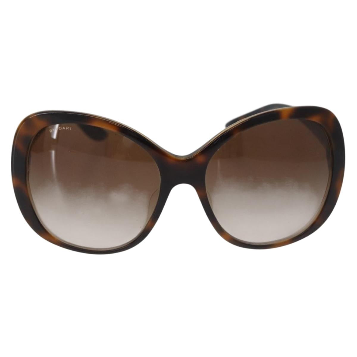 BVLGARI Sunglasses plastic Brown 8171-B-F Auth BA11303