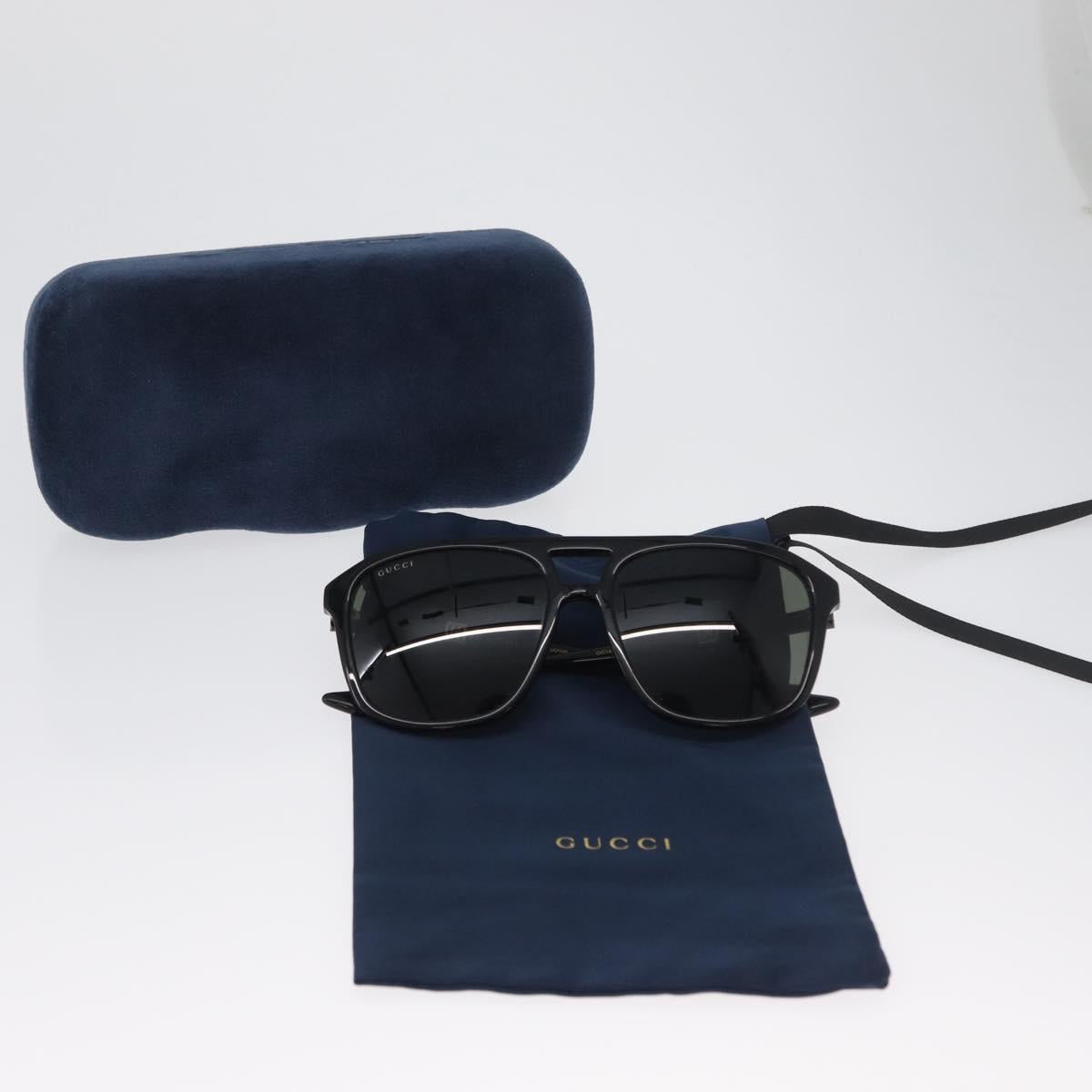 GUCCI Sunglasses plastic Black GG1494S Auth BA11305
