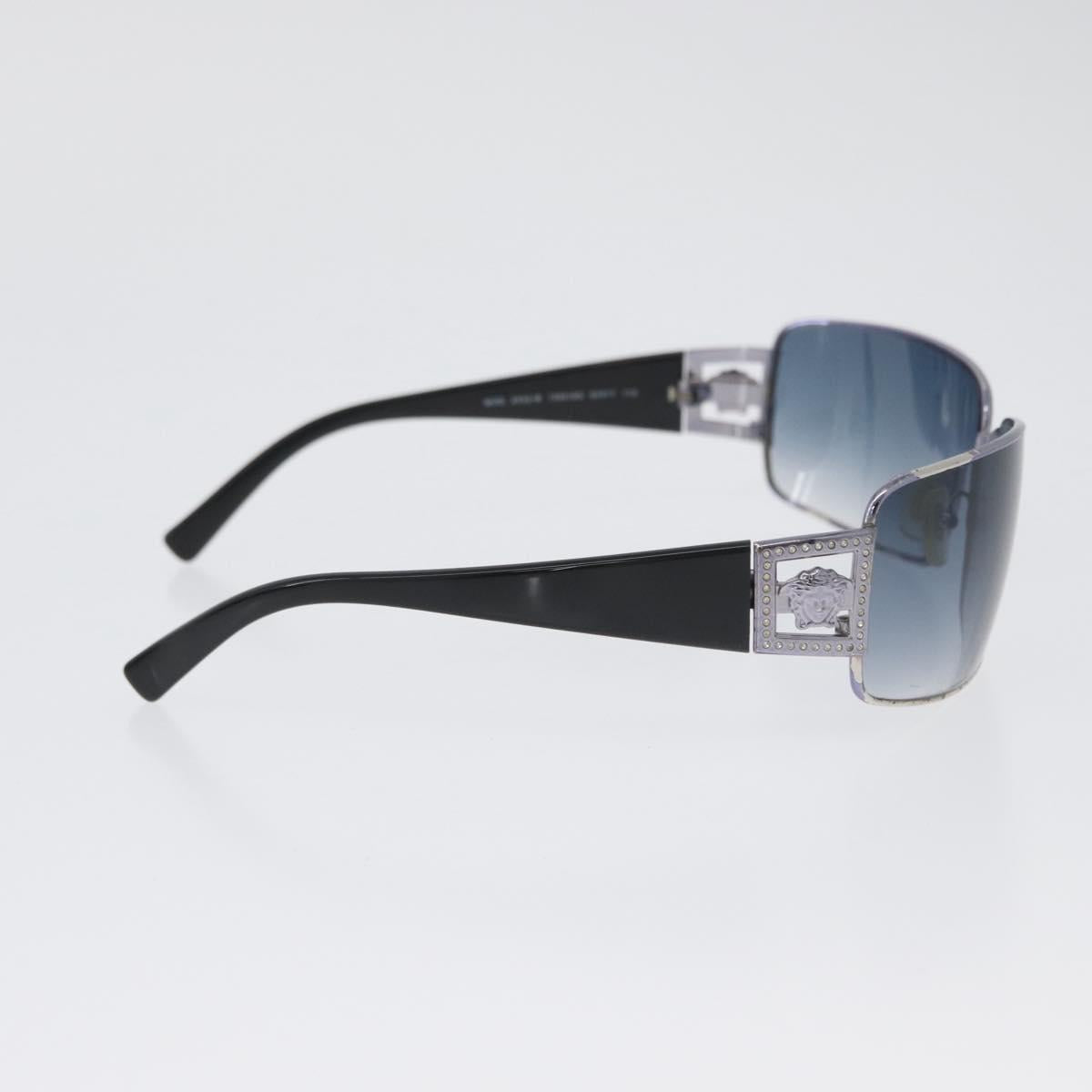 VERSACE Medusa Sunglasses plastic Black 2032-B Auth BA11306