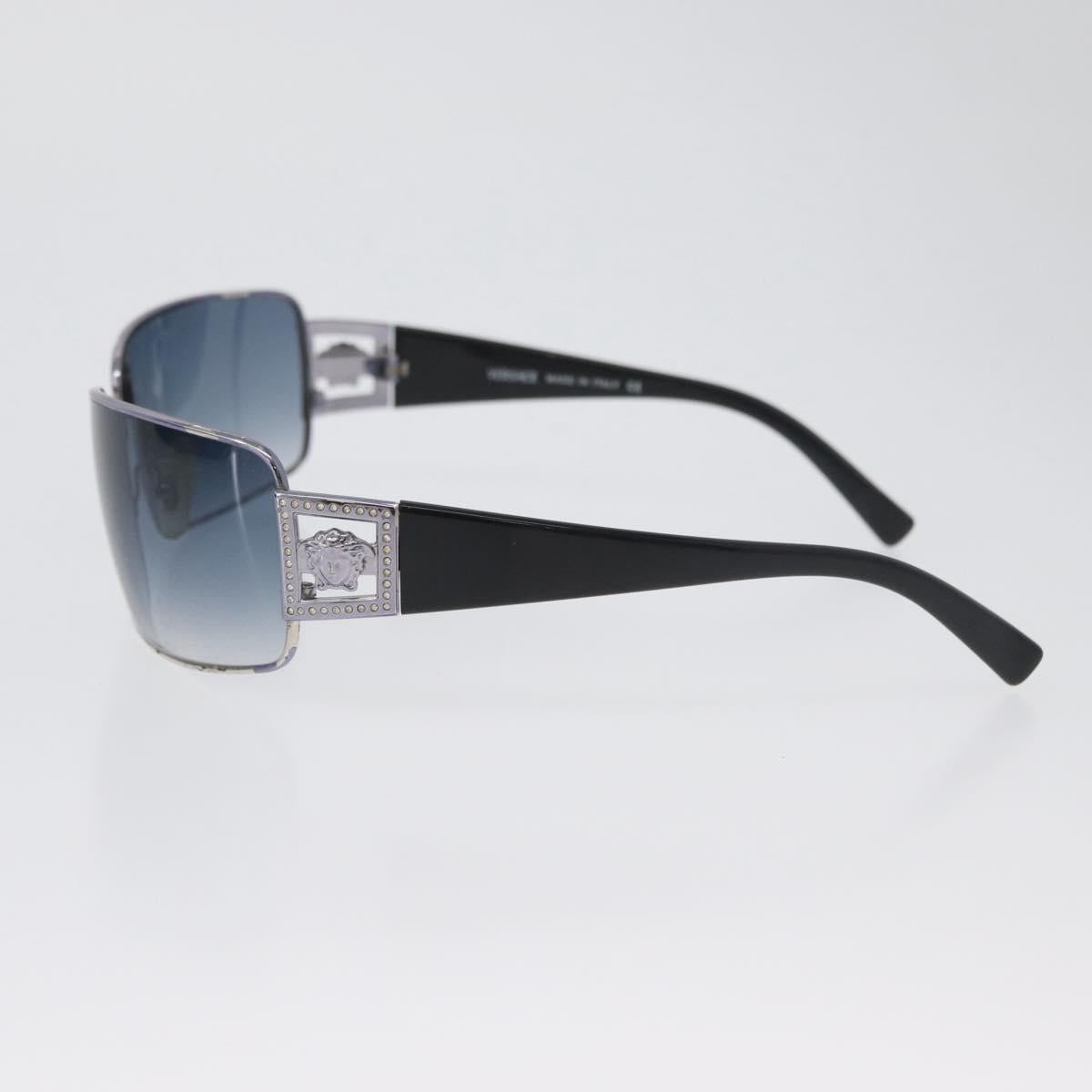 VERSACE Medusa Sunglasses plastic Black 2032-B Auth BA11306