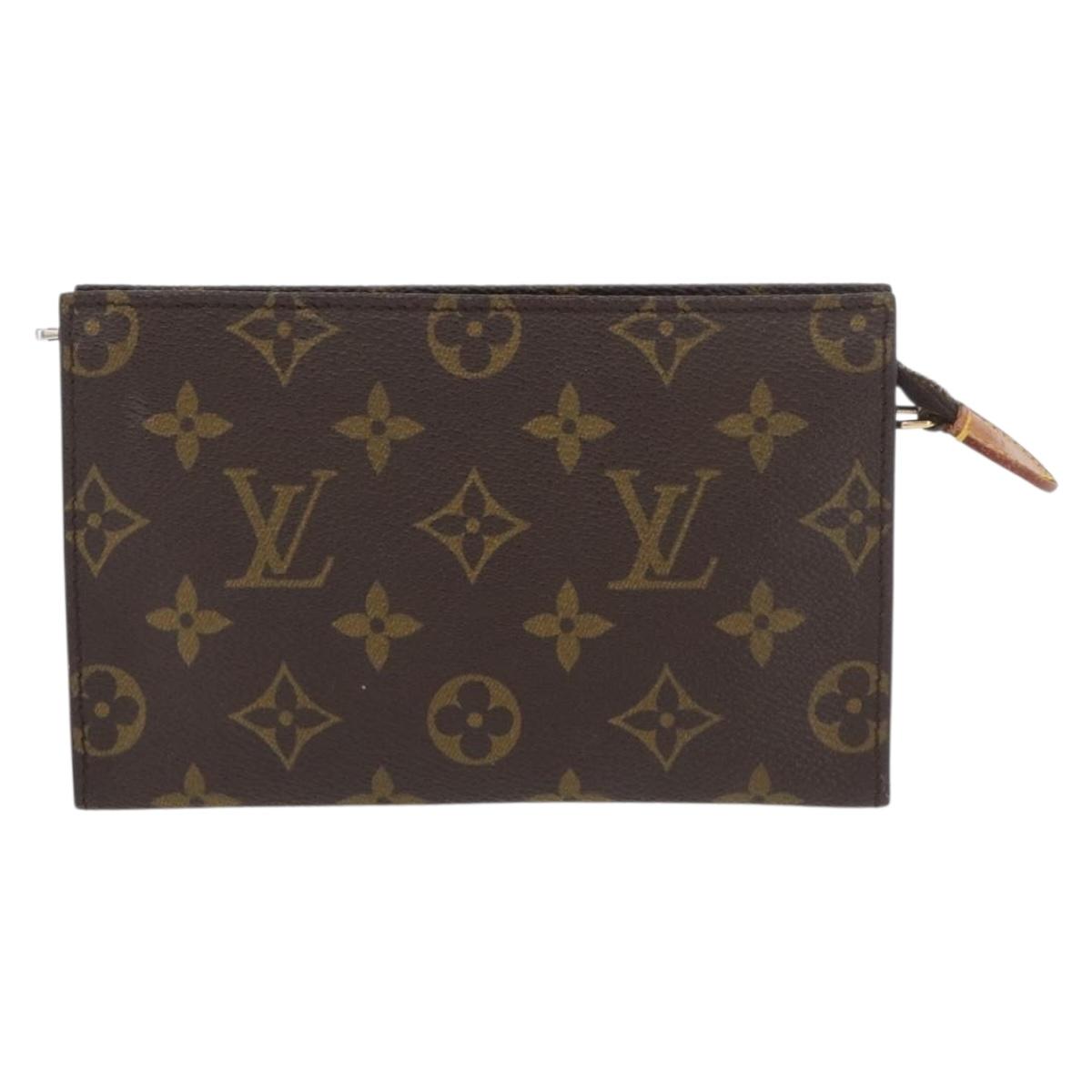 LOUIS VUITTON Monogram Bucket PM Accessory Pouch Vintage LV Auth BA11313