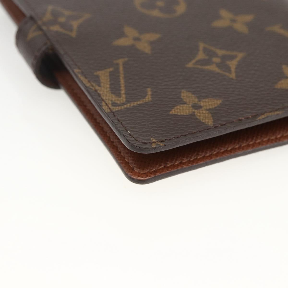 LOUIS VUITTON Monogram Agenda PM Day Planner Cover R20005 LV Auth BA11318