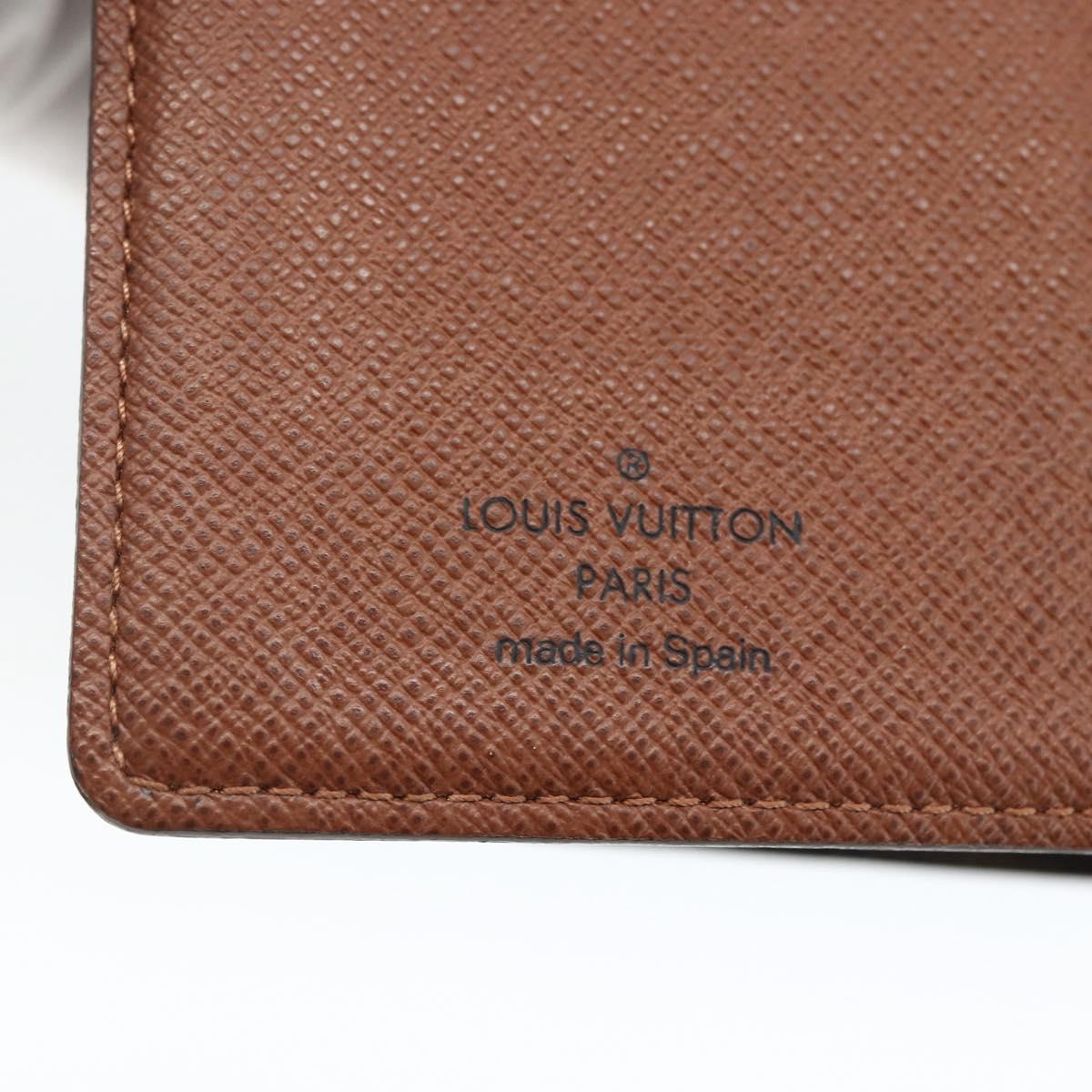 LOUIS VUITTON Monogram Agenda PM Day Planner Cover R20005 LV Auth BA11318