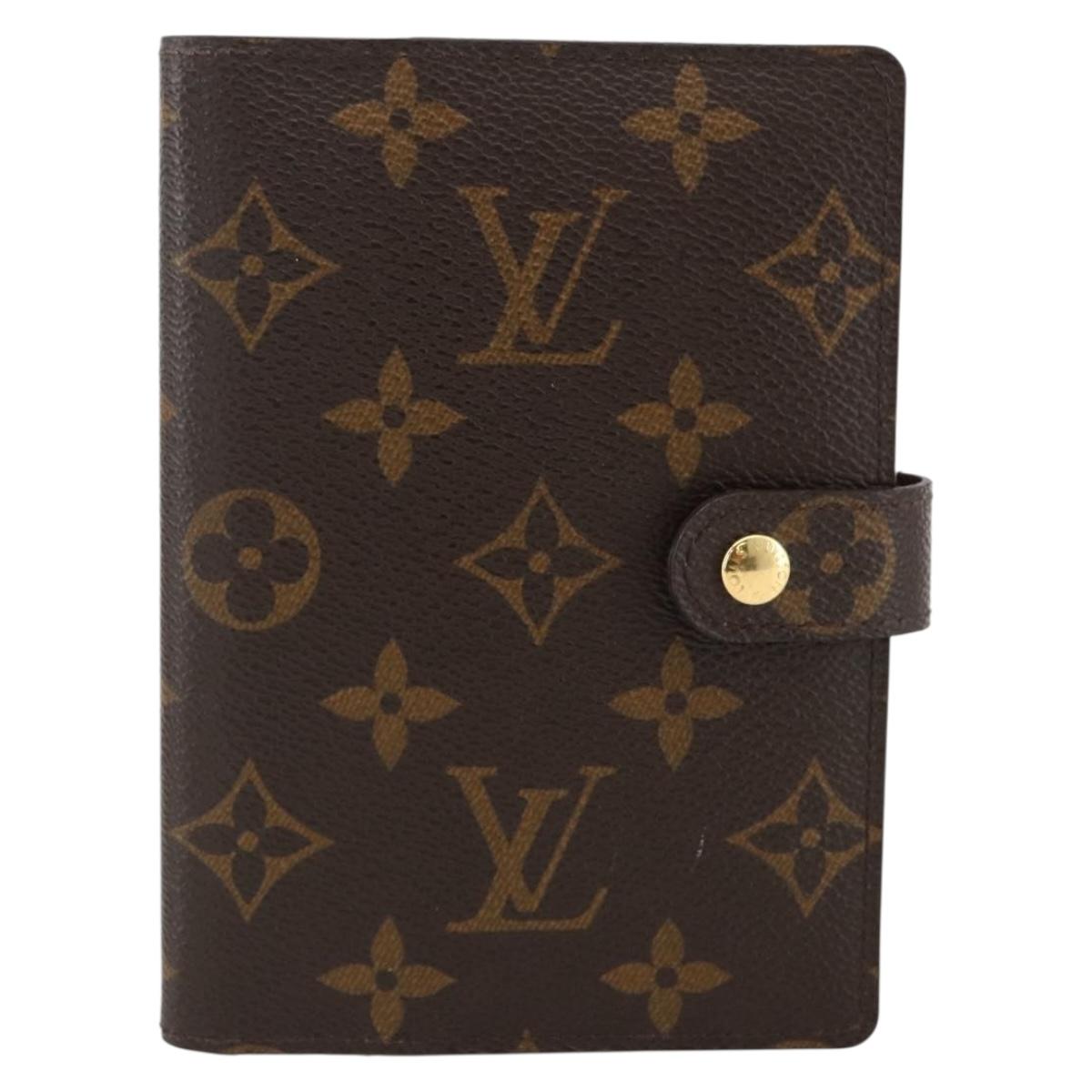 LOUIS VUITTON Monogram Agenda PM Day Planner Cover R20005 LV Auth BA11318