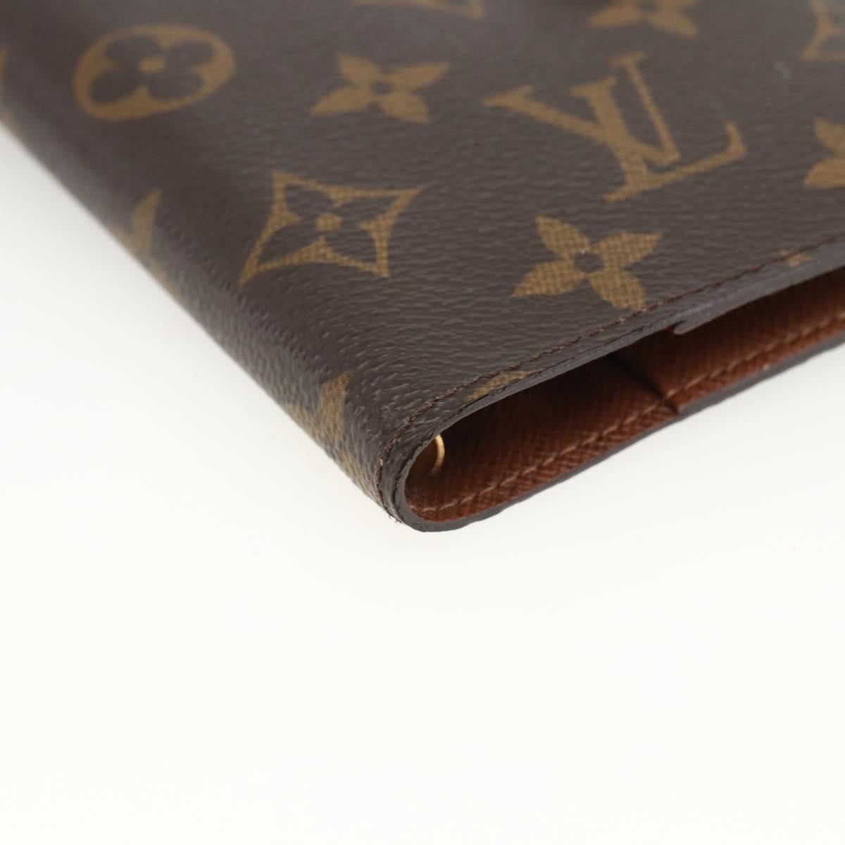 LOUIS VUITTON Monogram Agenda PM Day Planner Cover R20005 LV Auth BA11318