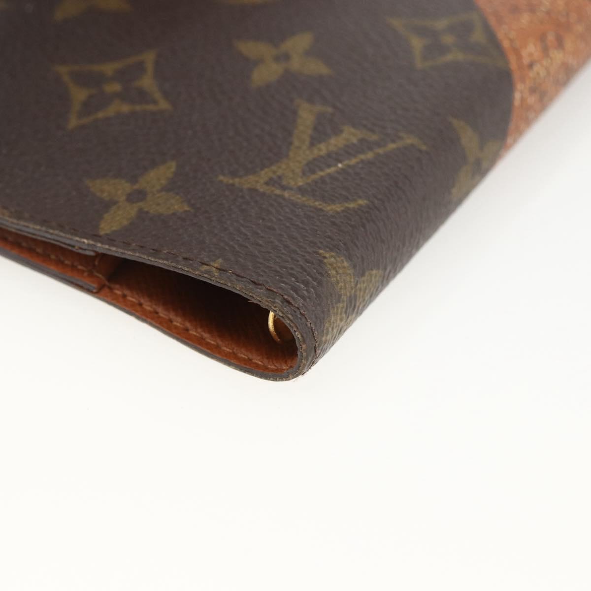 LOUIS VUITTON Monogram Trunk Label Agenda PM R21067 LV Auth BA11321
