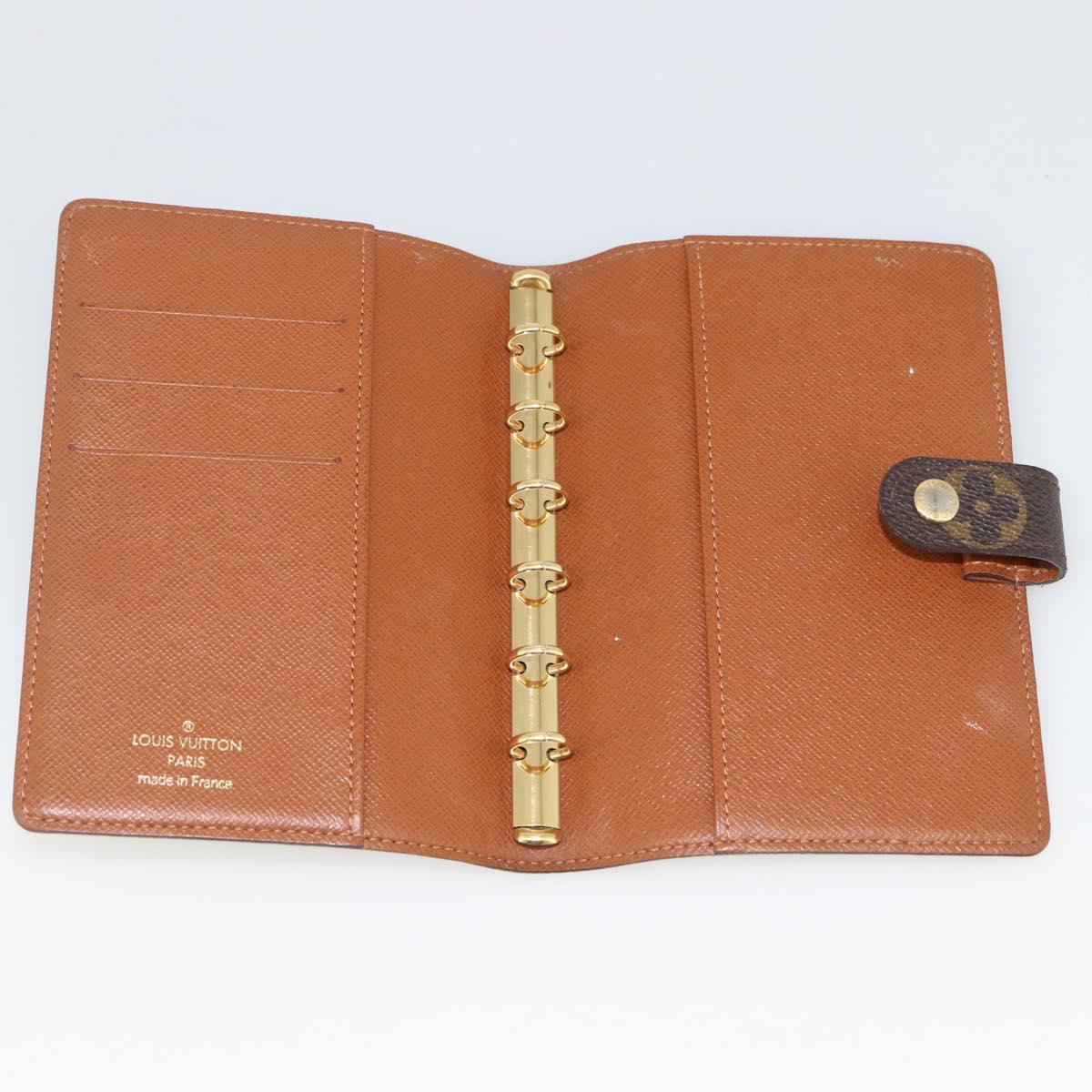 LOUIS VUITTON Monogram Trunk Label Agenda PM R21067 LV Auth BA11321