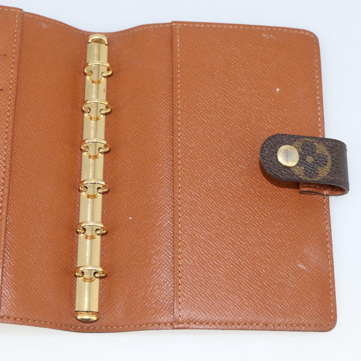 LOUIS VUITTON Monogram Trunk Label Agenda PM R21067 LV Auth BA11321