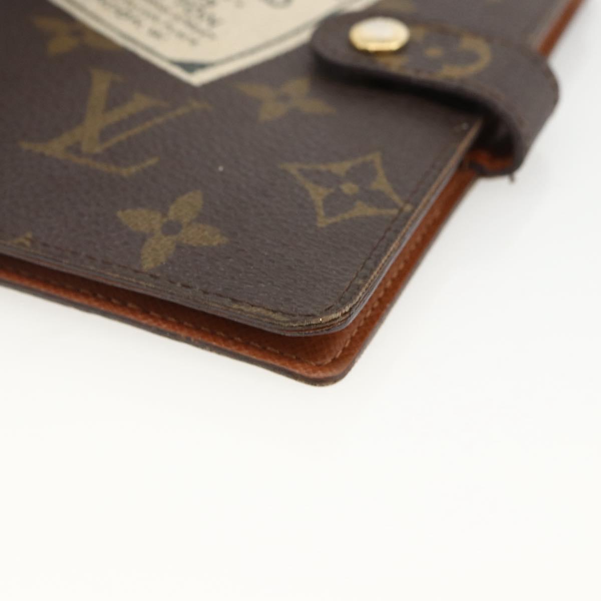 LOUIS VUITTON Monogram Trunk Label Agenda PM R21067 LV Auth BA11321