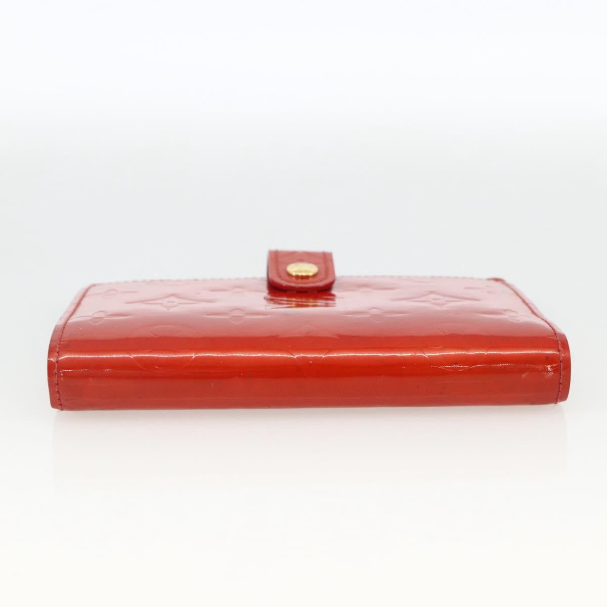 LOUIS VUITTON Vernis Agenda PM Day Planner Cover Rouge R21003 LV Auth BA11327