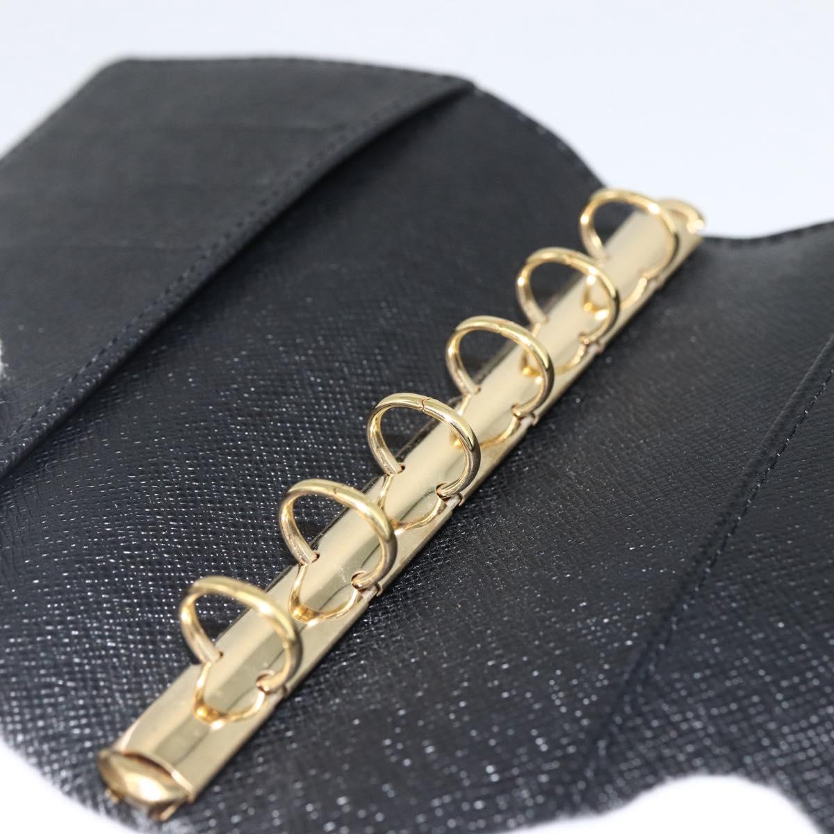 LOUIS VUITTON Epi Agenda PM Day Planner Cover Black R20092 LV Auth BA11328