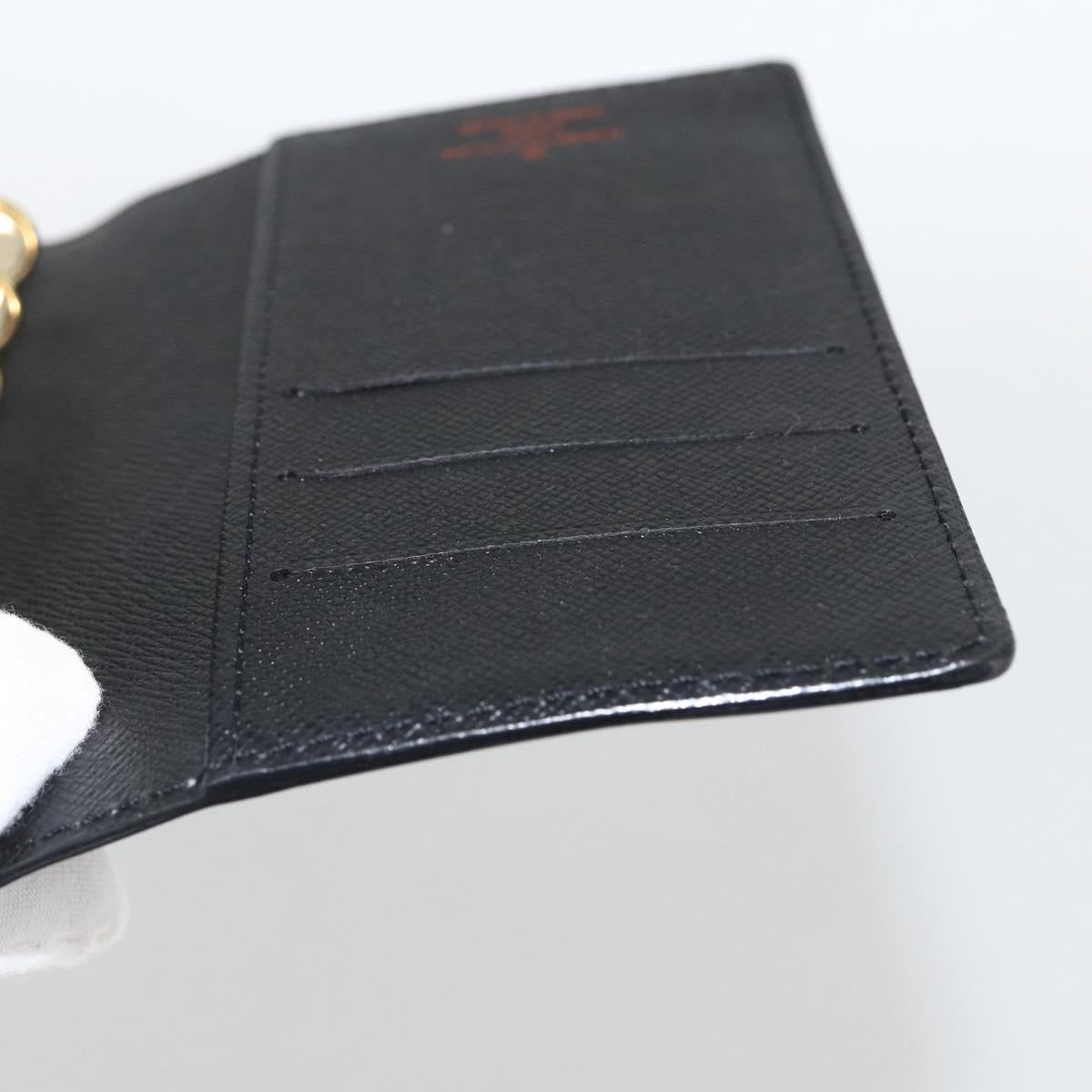 LOUIS VUITTON Epi Agenda PM Day Planner Cover Black R20092 LV Auth BA11328