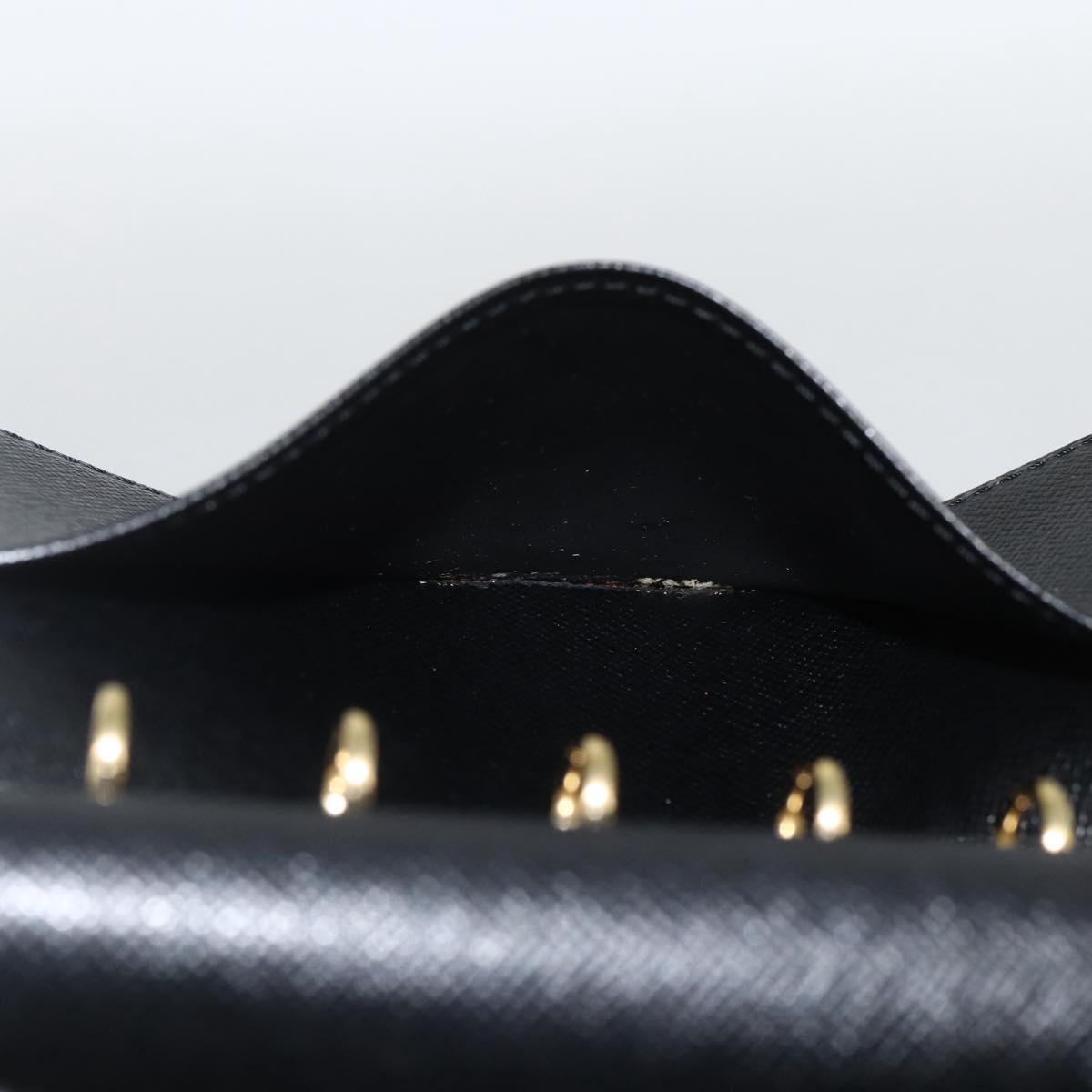 LOUIS VUITTON Epi Agenda PM Day Planner Cover Black R20092 LV Auth BA11328