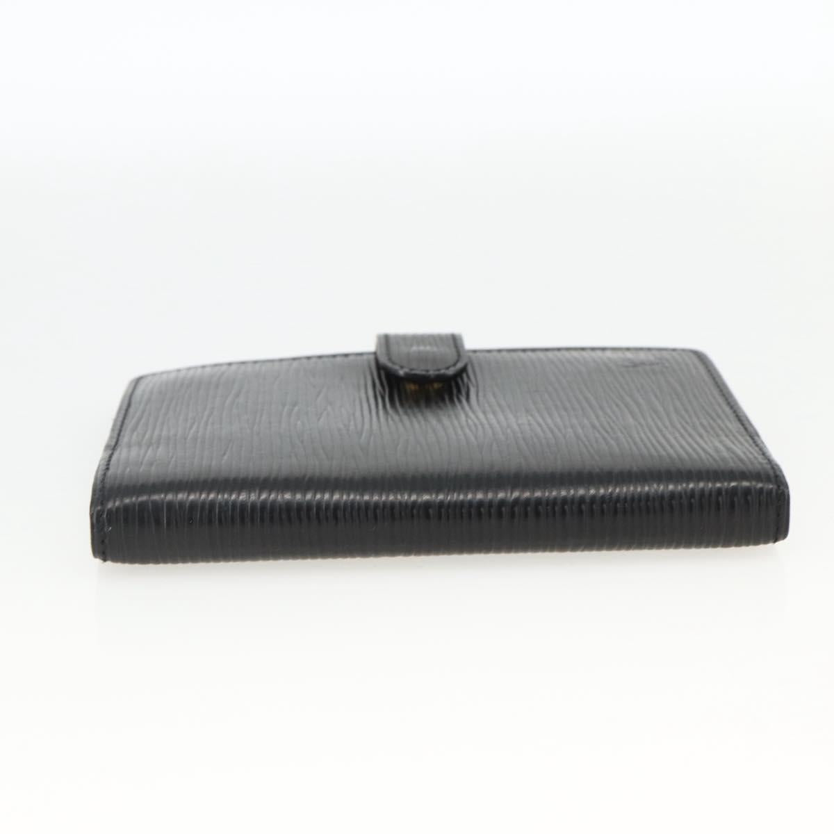 LOUIS VUITTON Epi Agenda PM Day Planner Cover Black R20092 LV Auth BA11329