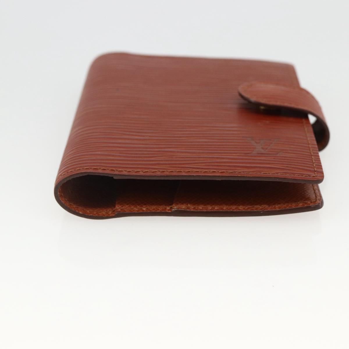 LOUIS VUITTON Epi Agenda Mini Day Planner Cover Brown LV Auth BA11330