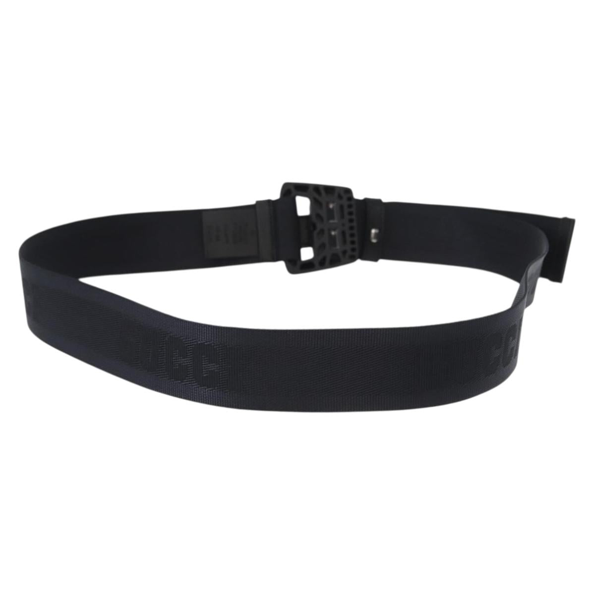 GUCCI Belt Nylon Black 778889 Auth BA11346V