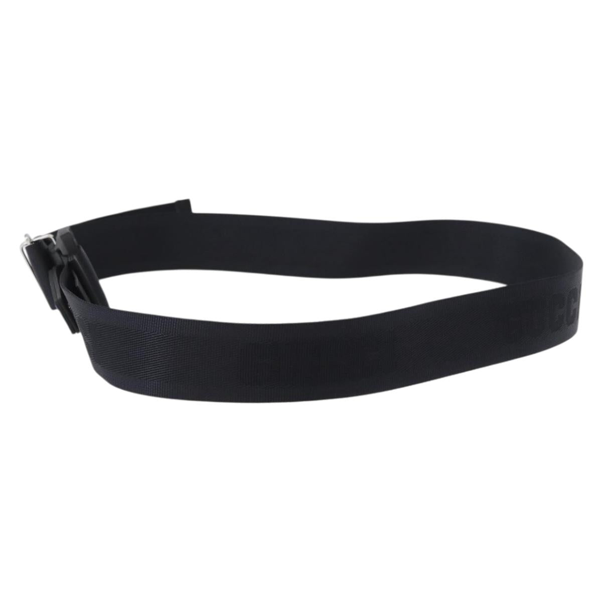 GUCCI Belt Nylon Black 778889 Auth BA11346V
